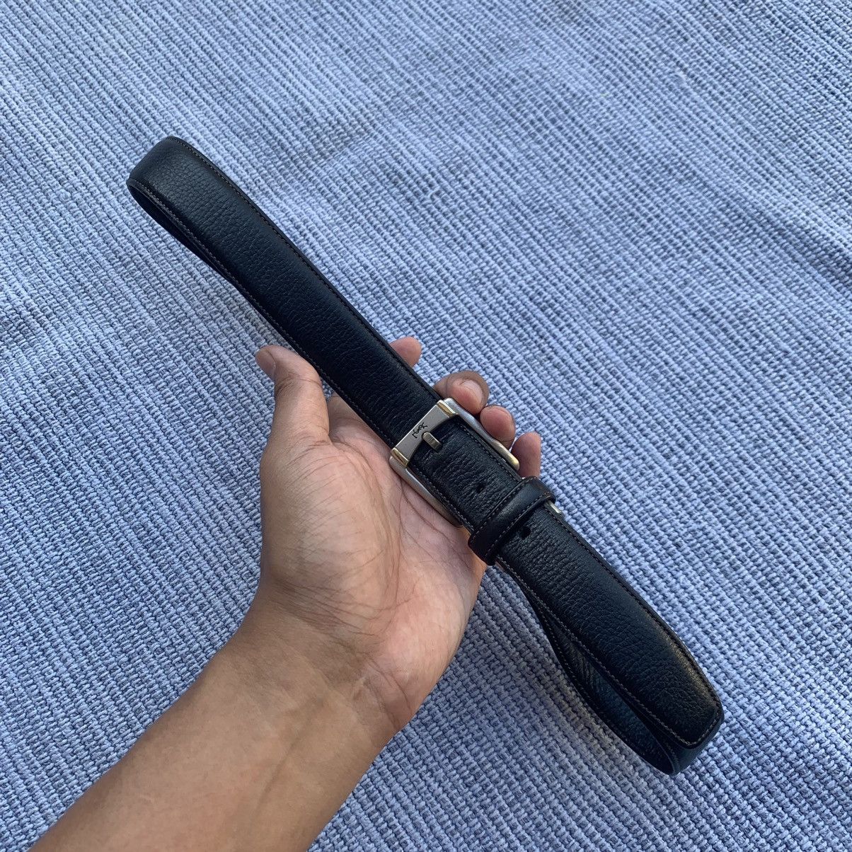 Black leather belt