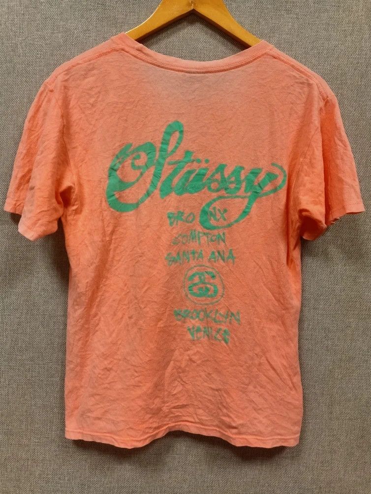 Stussy t shirt stussy world tour Size US S / EU 44-46 / 1 - 2 Thumbnail