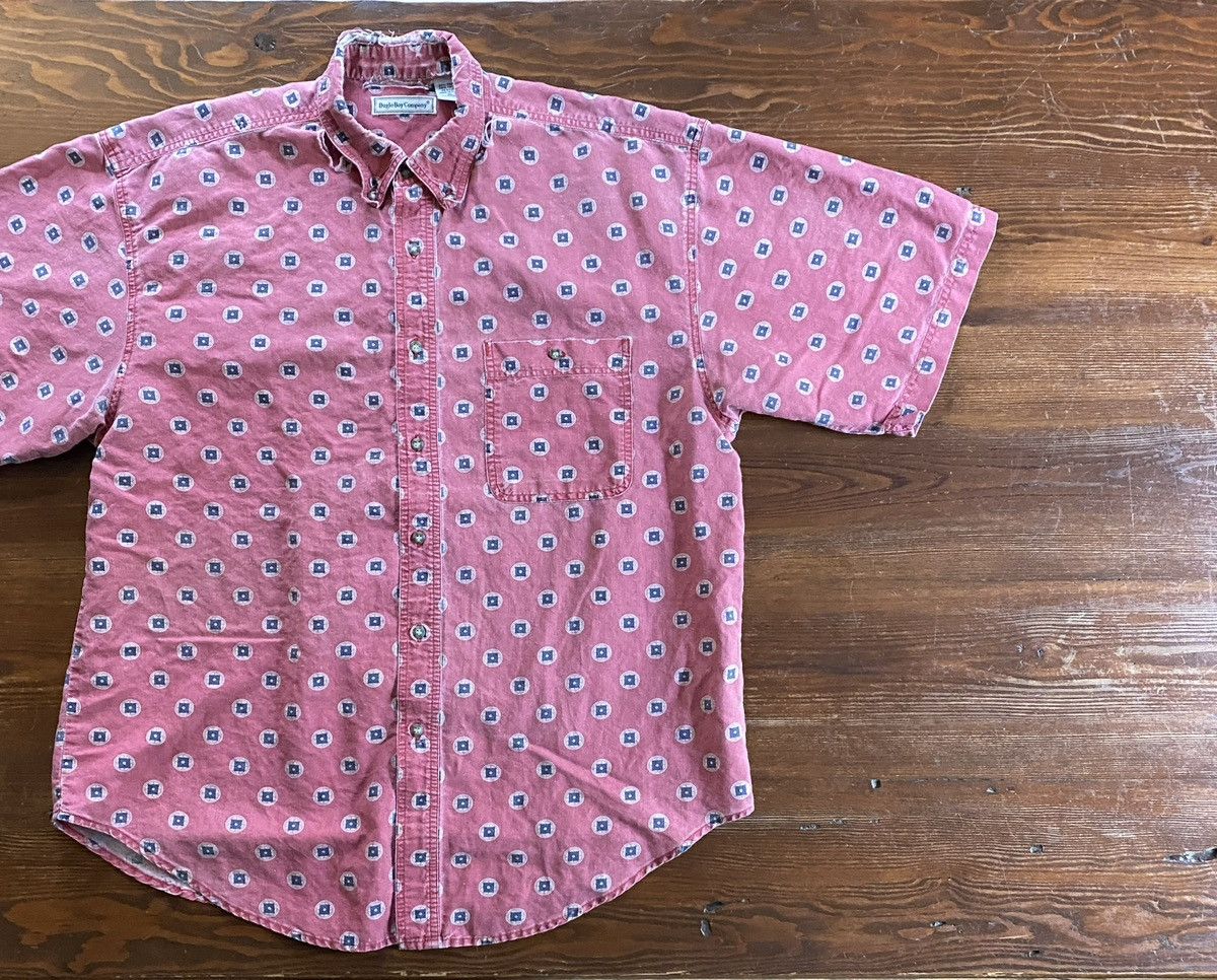 Bugle Boy Vintage 90’s Bugle Boy Distressed Faded Button Up Size US XL / EU 56 / 4 - 1 Thumbnail