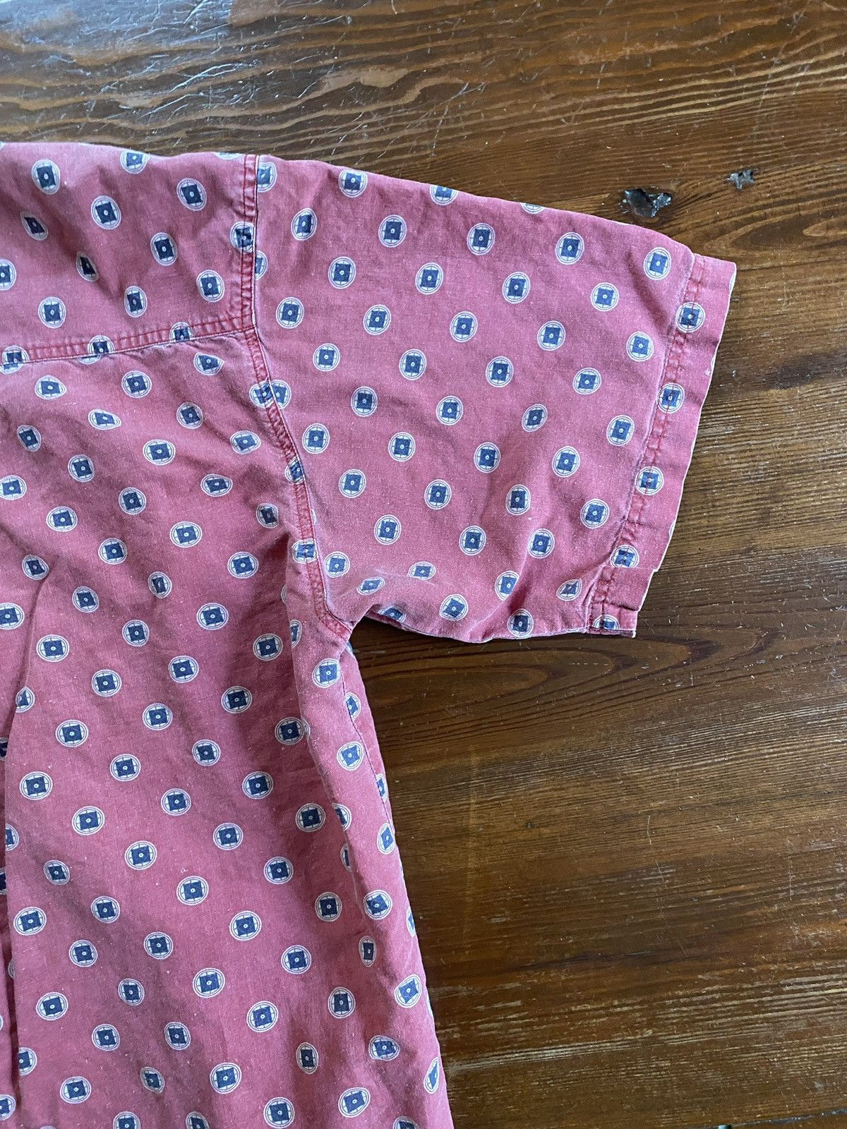 Bugle Boy Vintage 90’s Bugle Boy Distressed Faded Button Up Size US XL / EU 56 / 4 - 13 Thumbnail
