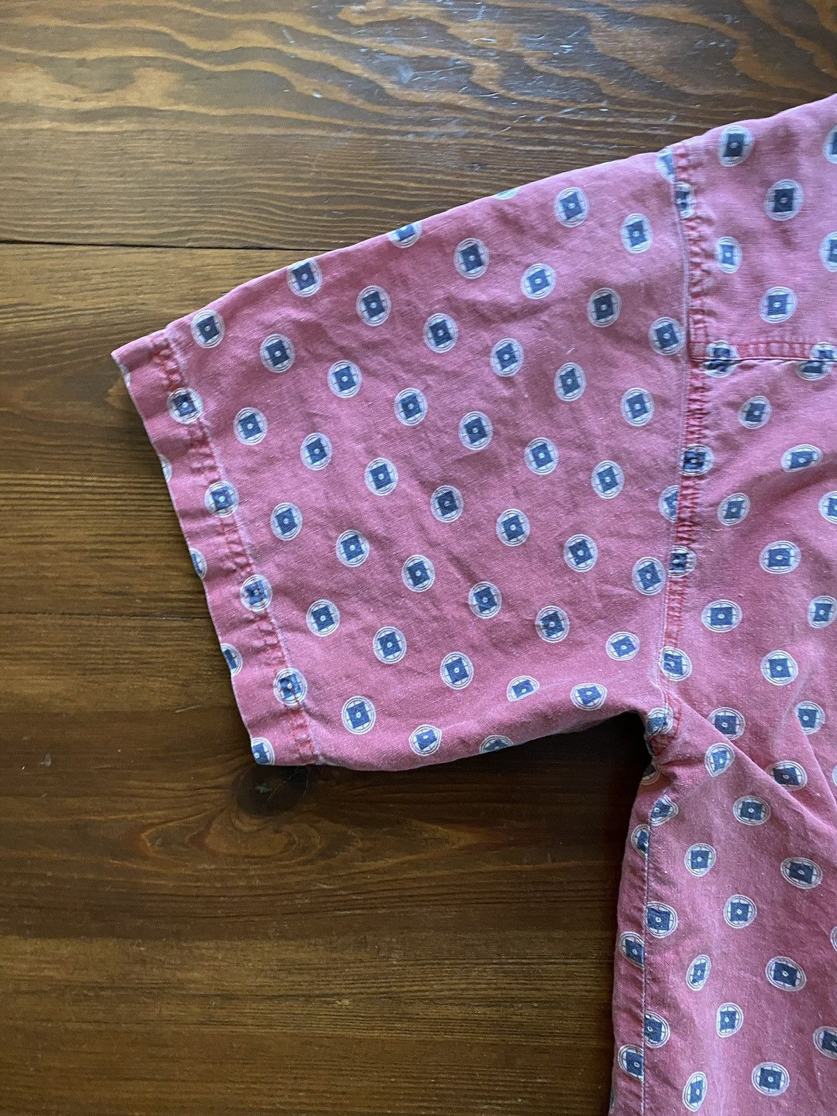 Bugle Boy Vintage 90’s Bugle Boy Distressed Faded Button Up Size US XL / EU 56 / 4 - 14 Thumbnail