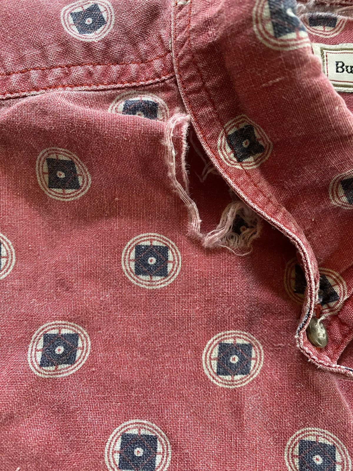 Bugle Boy Vintage 90’s Bugle Boy Distressed Faded Button Up Size US XL / EU 56 / 4 - 7 Thumbnail