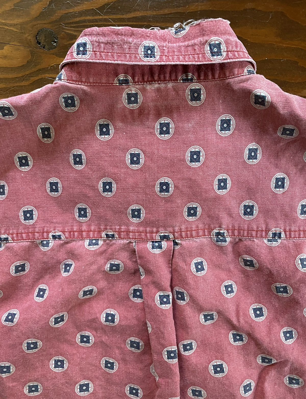 Bugle Boy Vintage 90’s Bugle Boy Distressed Faded Button Up Size US XL / EU 56 / 4 - 15 Thumbnail