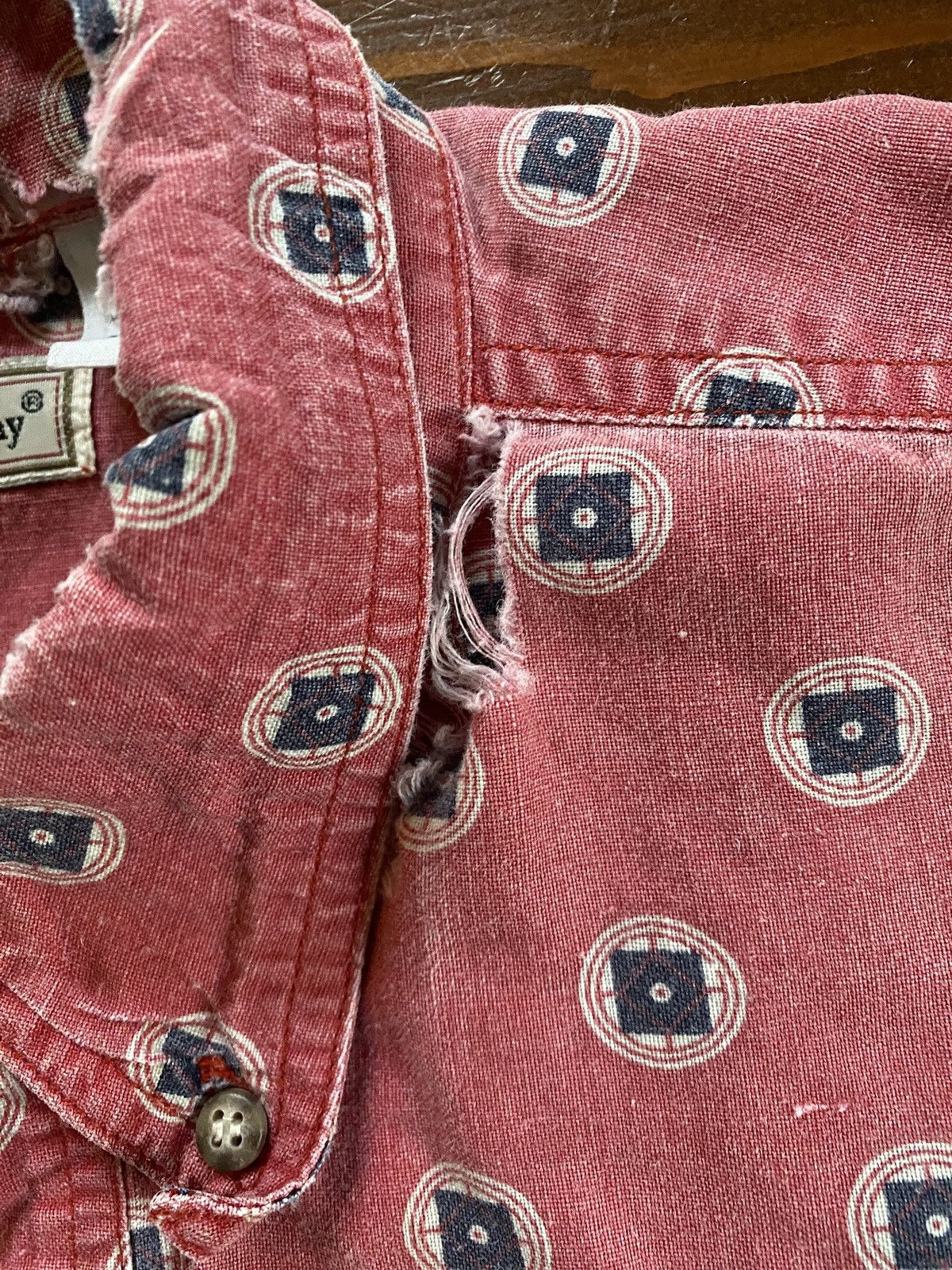 Bugle Boy Vintage 90’s Bugle Boy Distressed Faded Button Up Size US XL / EU 56 / 4 - 8 Thumbnail