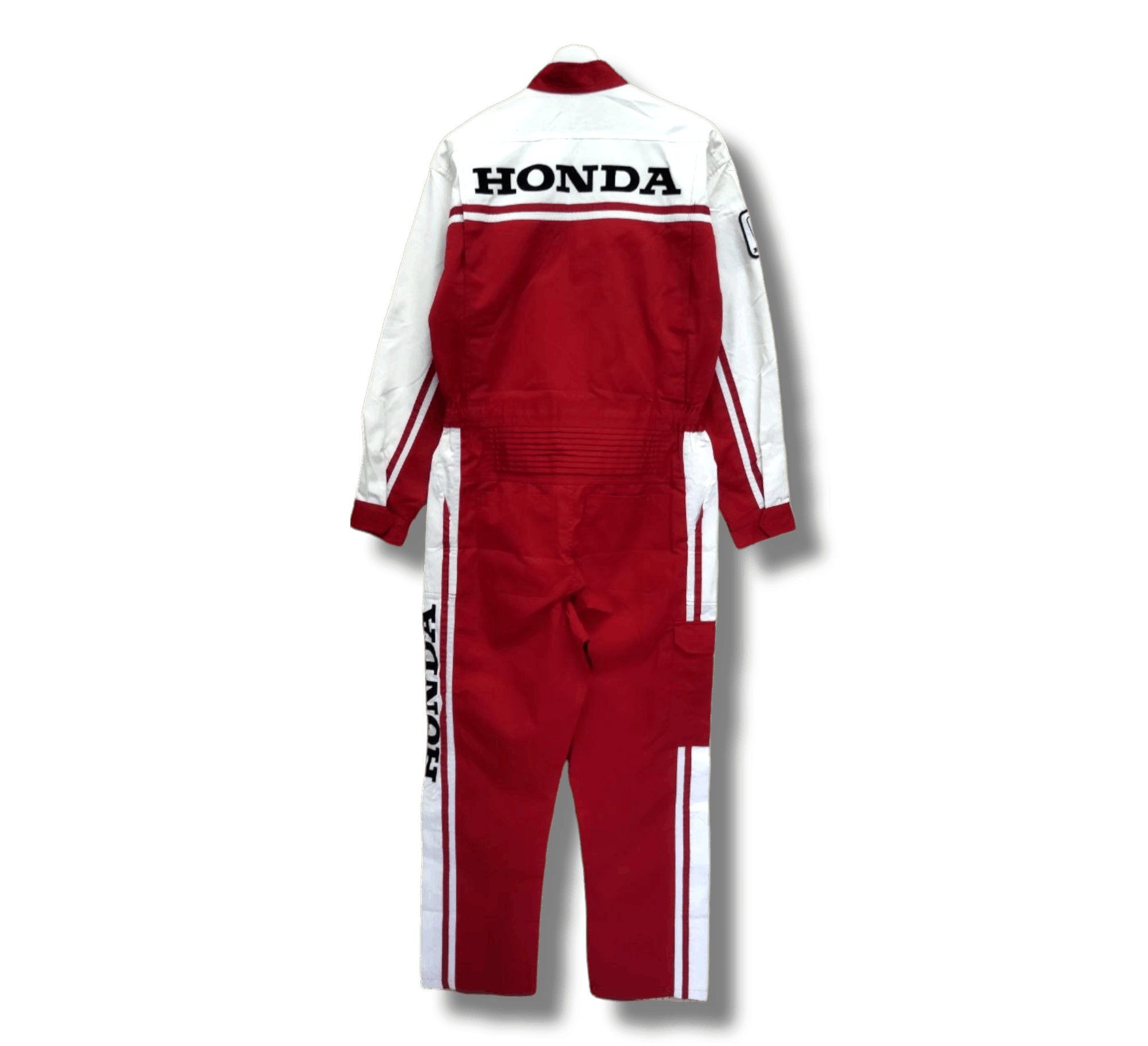 image of vintage Honda Primo Coveralls in Red/White, Men's (Size 34)