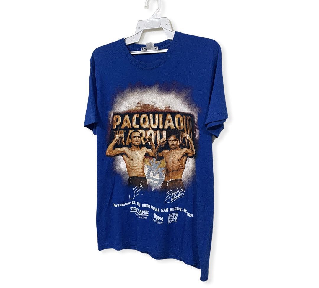 Vintage VTG Official Boxing Manny Pacquiao Pac Man Vs Marquez Tee Size US L / EU 52-54 / 3 - 2 Thumbnail