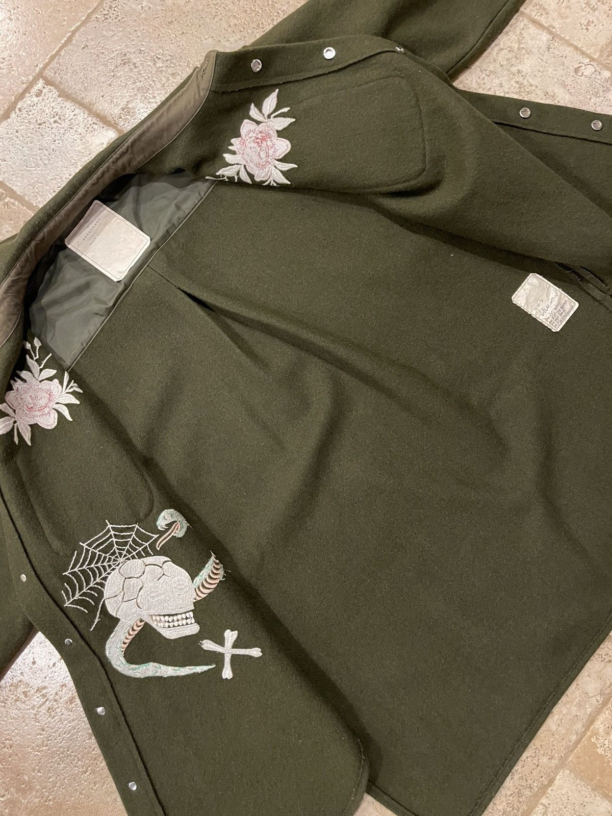 READYMADE READYMADE Heavy Coat Parka Green Embroidered Jacket size 2 Size US M / EU 48-50 / 2 - 13 Thumbnail