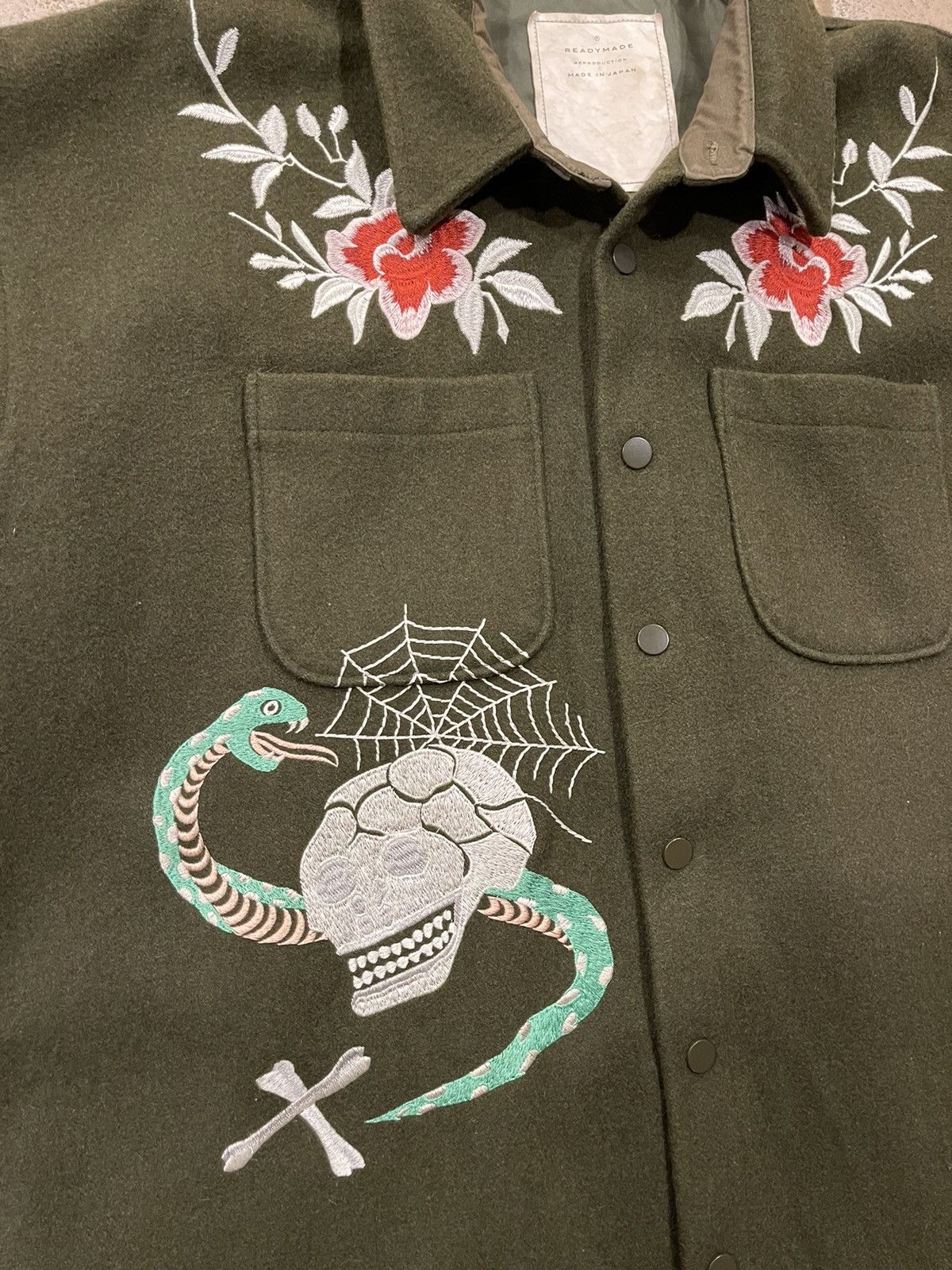 READYMADE READYMADE Heavy Coat Parka Green Embroidered Jacket size 2 Size US M / EU 48-50 / 2 - 8 Thumbnail