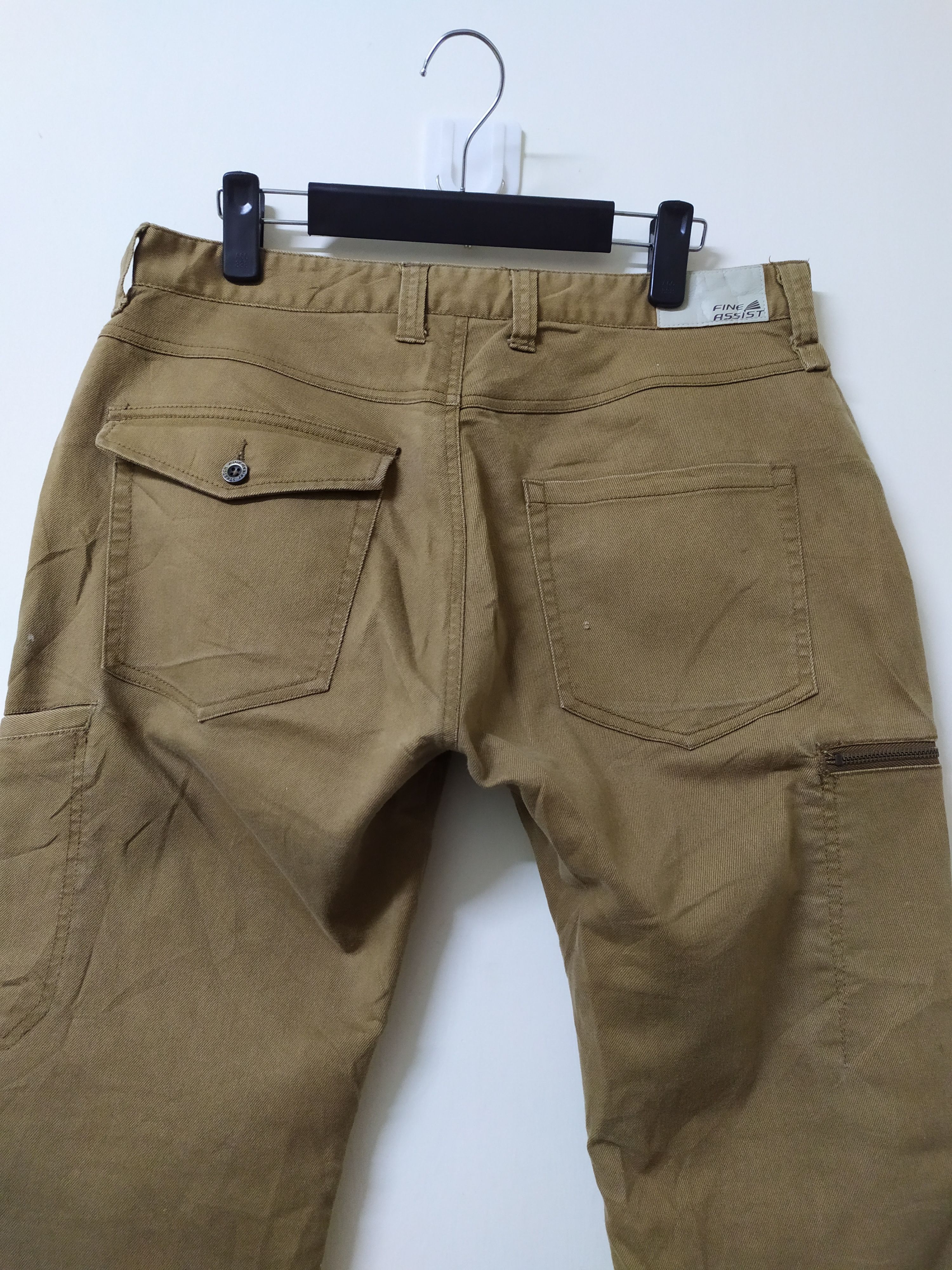Japanese Brand JAPAN FINE ASSIST BROWN CARGO PANTS Size US 34 / EU 50 - 13 Thumbnail