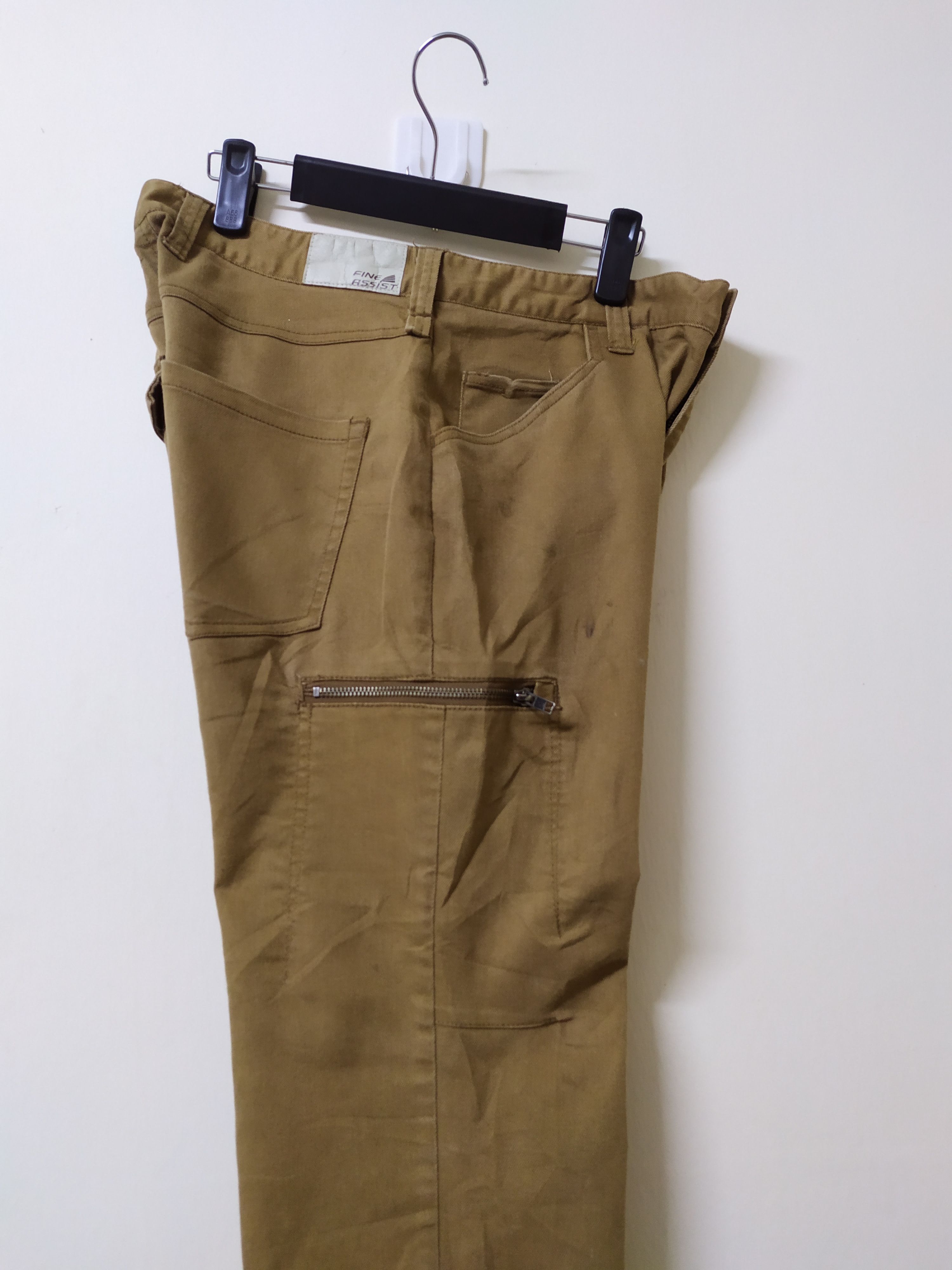 Japanese Brand JAPAN FINE ASSIST BROWN CARGO PANTS Size US 34 / EU 50 - 2 Thumbnail