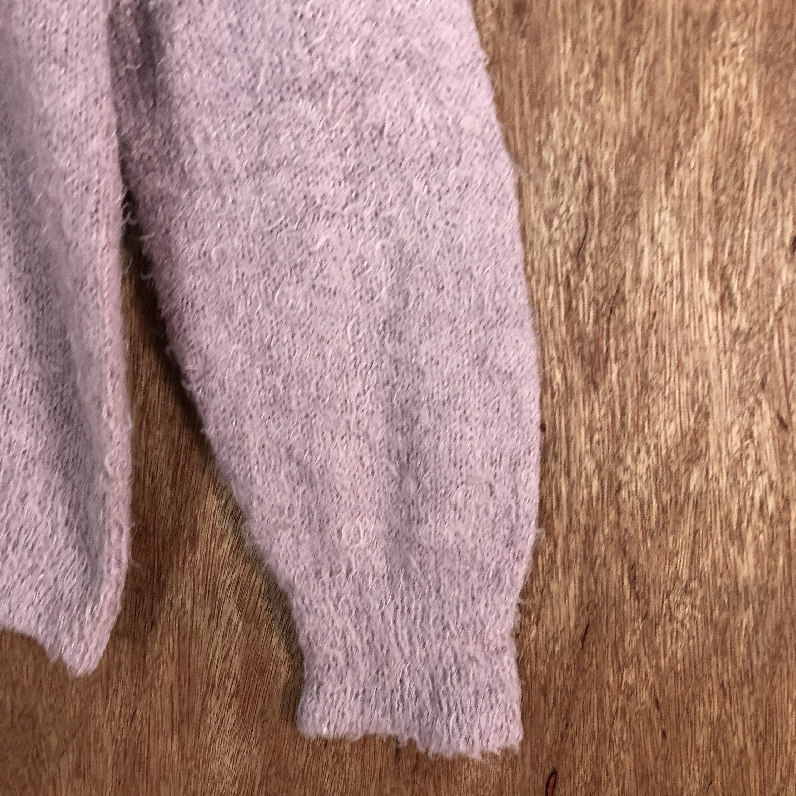 Homespun Knitwear × Japanese Brand GUJapan Brand Pink shag shaggy mohair Knitwear #6135 Size US S / EU 44-46 / 1 - 4 Thumbnail