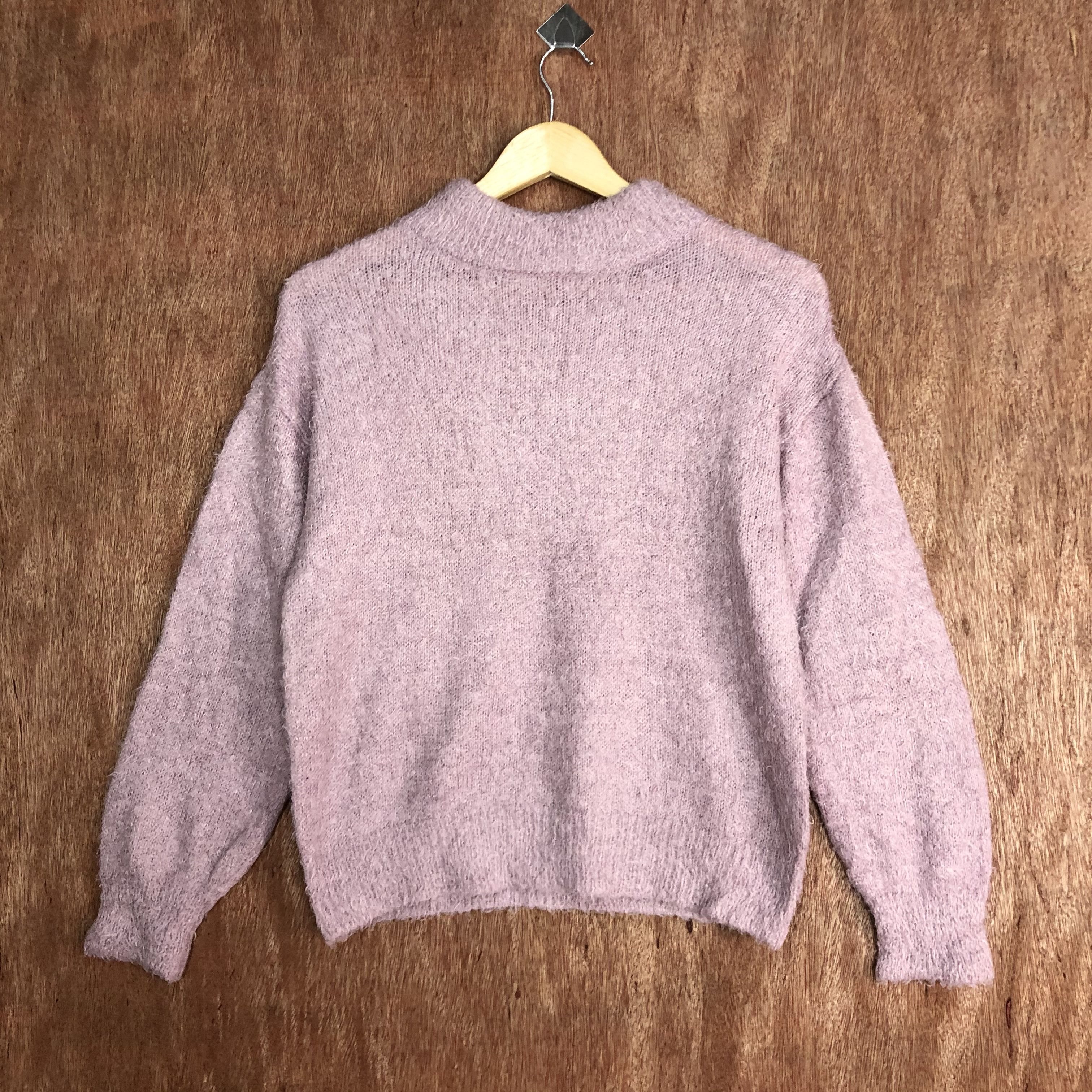 Homespun Knitwear × Japanese Brand GUJapan Brand Pink shag shaggy mohair Knitwear #6135 Size US S / EU 44-46 / 1 - 3 Thumbnail