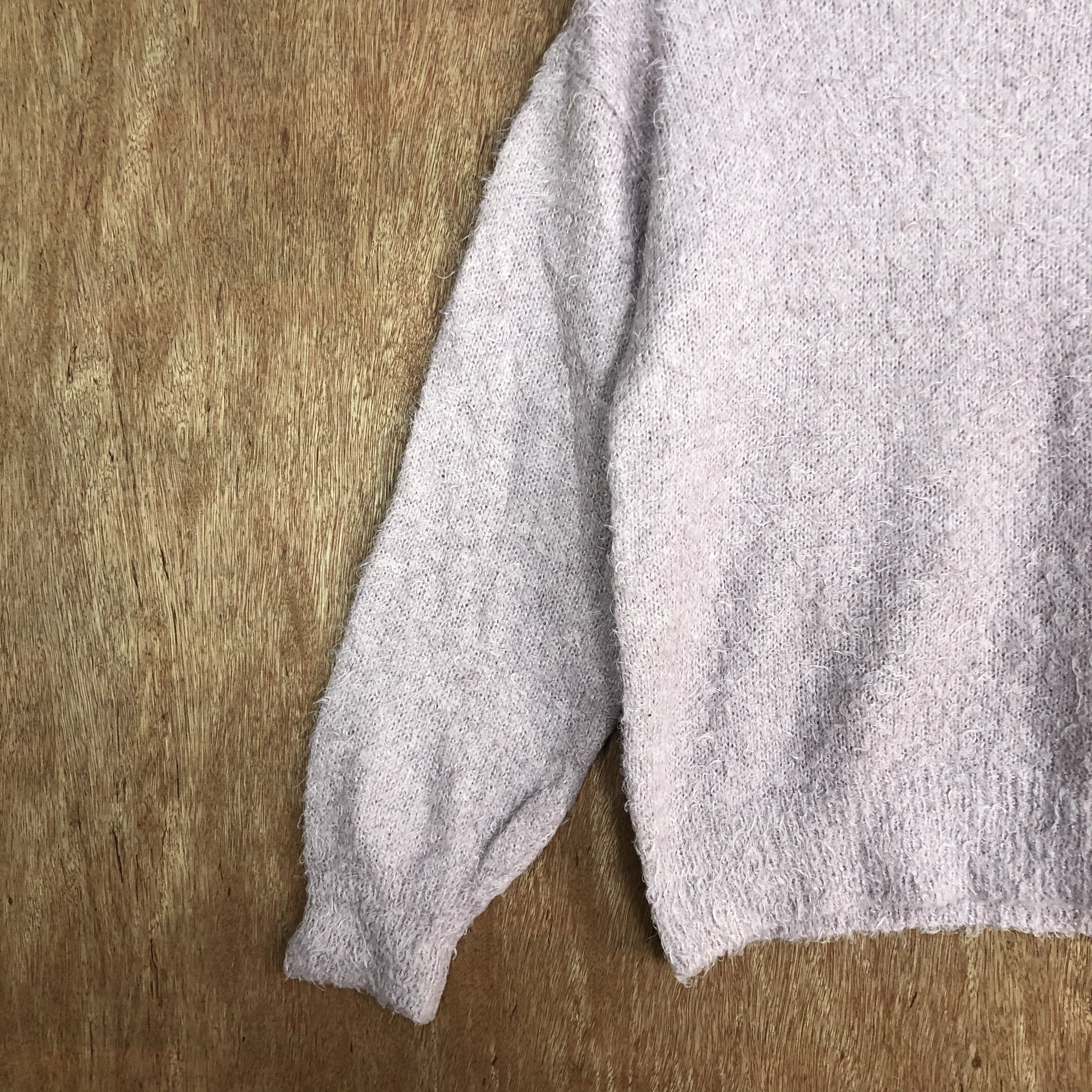 Homespun Knitwear × Japanese Brand GUJapan Brand Pink shag shaggy mohair Knitwear #6135 Size US S / EU 44-46 / 1 - 6 Thumbnail