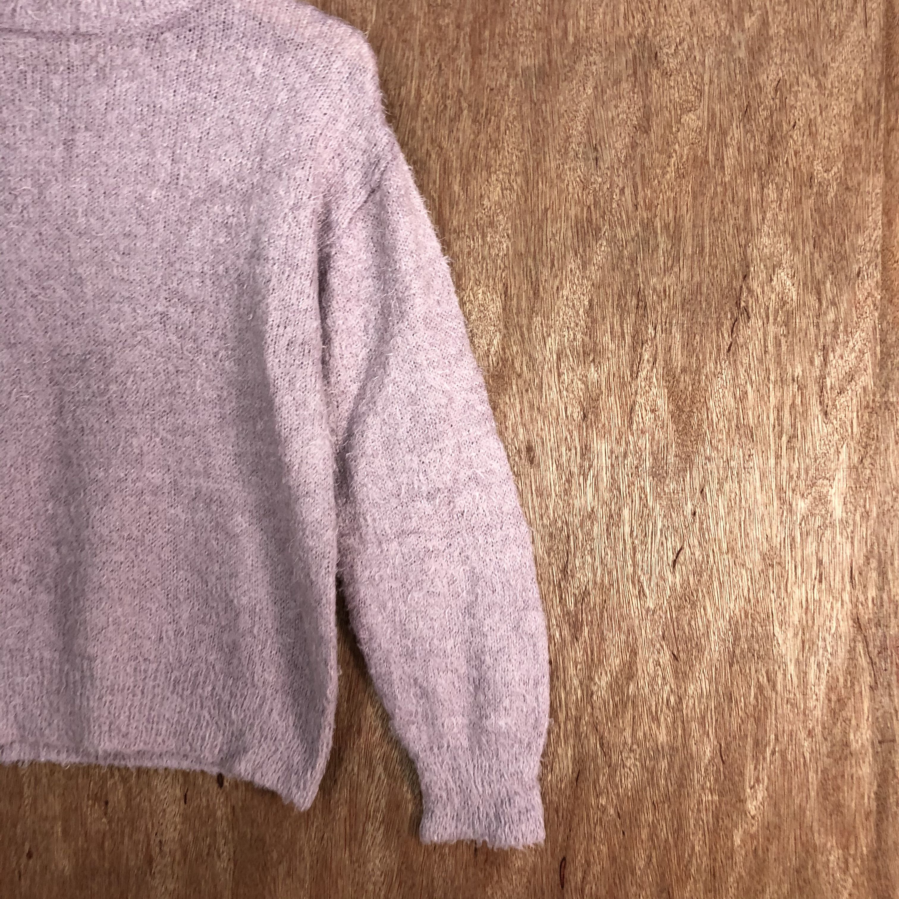 Homespun Knitwear × Japanese Brand GUJapan Brand Pink shag shaggy mohair Knitwear #6135 Size US S / EU 44-46 / 1 - 5 Thumbnail