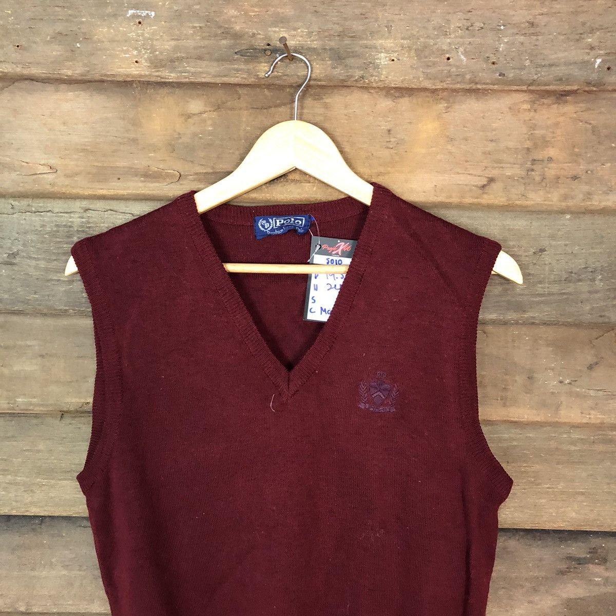 Polo Ralph Lauren Polo Ralph Lauren knitwear Maroon Vest #5010 Size US M / EU 48-50 / 2 - 2 Thumbnail