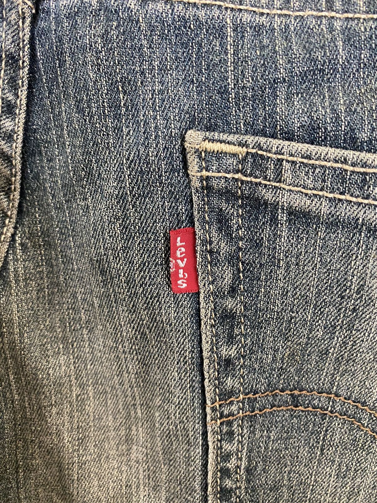 Levi's DLS 505 Levi’s Blue distressed Denim Pants #BB536 Size US 33 - 11 Thumbnail