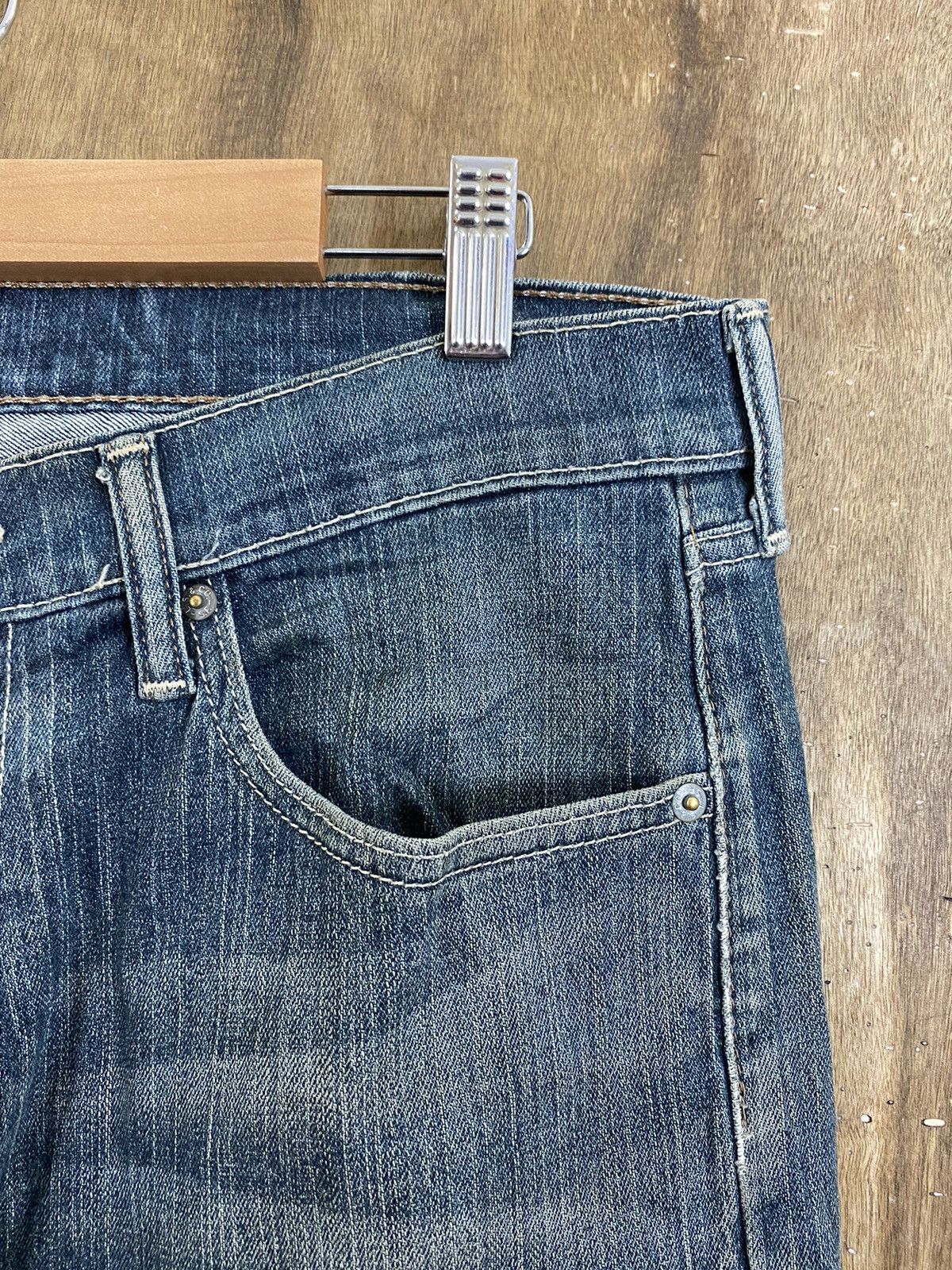 Levi's DLS 505 Levi’s Blue distressed Denim Pants #BB536 Size US 33 - 5 Thumbnail