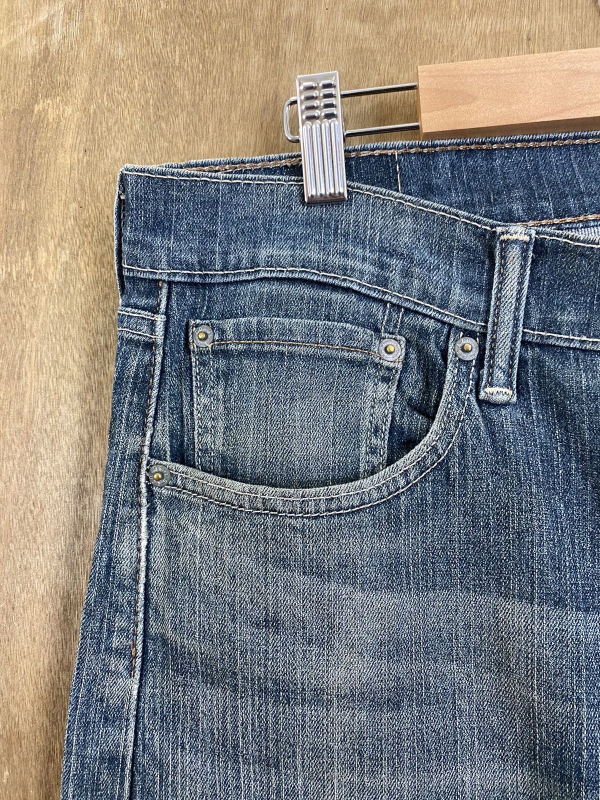 Levi's DLS 505 Levi’s Blue distressed Denim Pants #BB536 Size US 33 - 4 Thumbnail