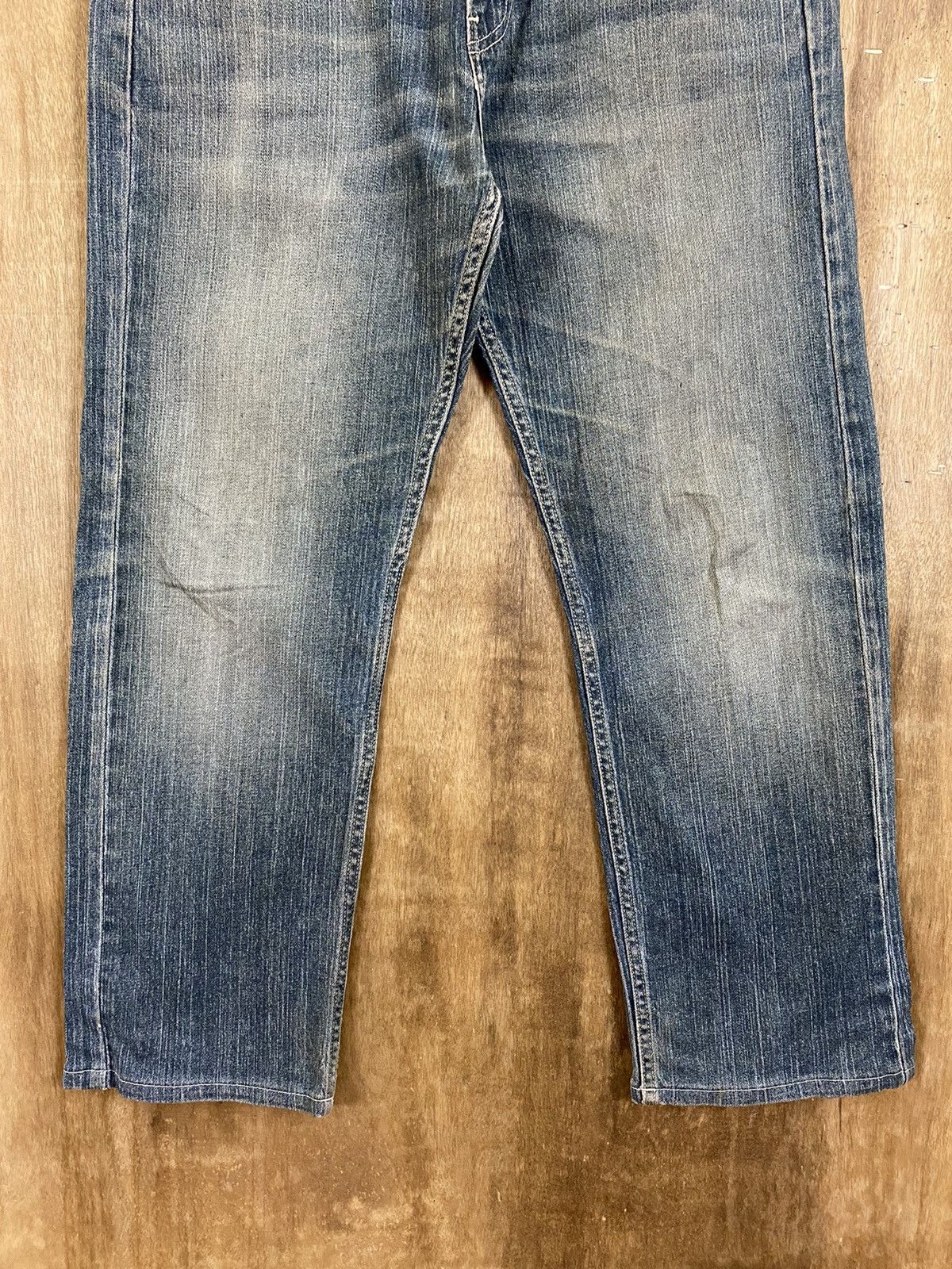 Levi's DLS 505 Levi’s Blue distressed Denim Pants #BB536 Size US 33 - 3 Thumbnail