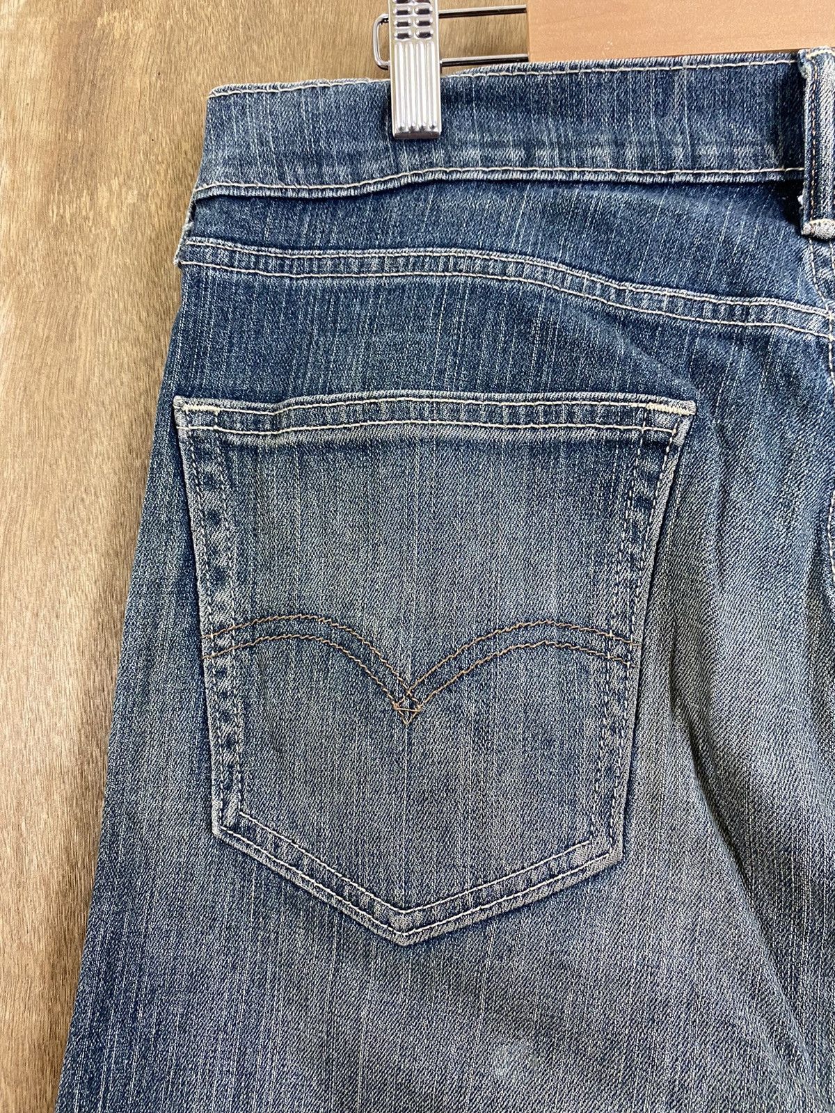 Levi's DLS 505 Levi’s Blue distressed Denim Pants #BB536 Size US 33 - 9 Thumbnail