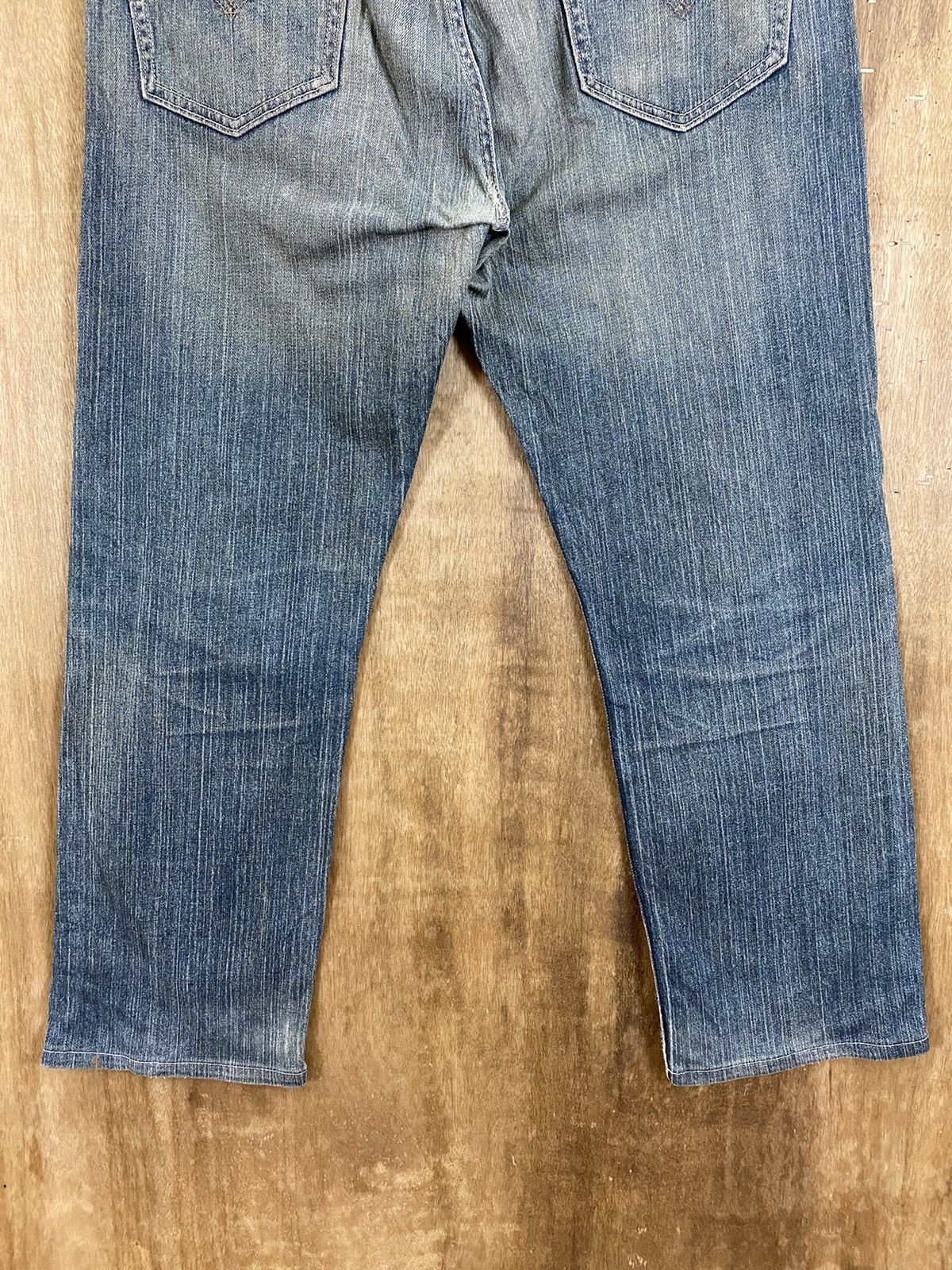 Levi's DLS 505 Levi’s Blue distressed Denim Pants #BB536 Size US 33 - 8 Thumbnail