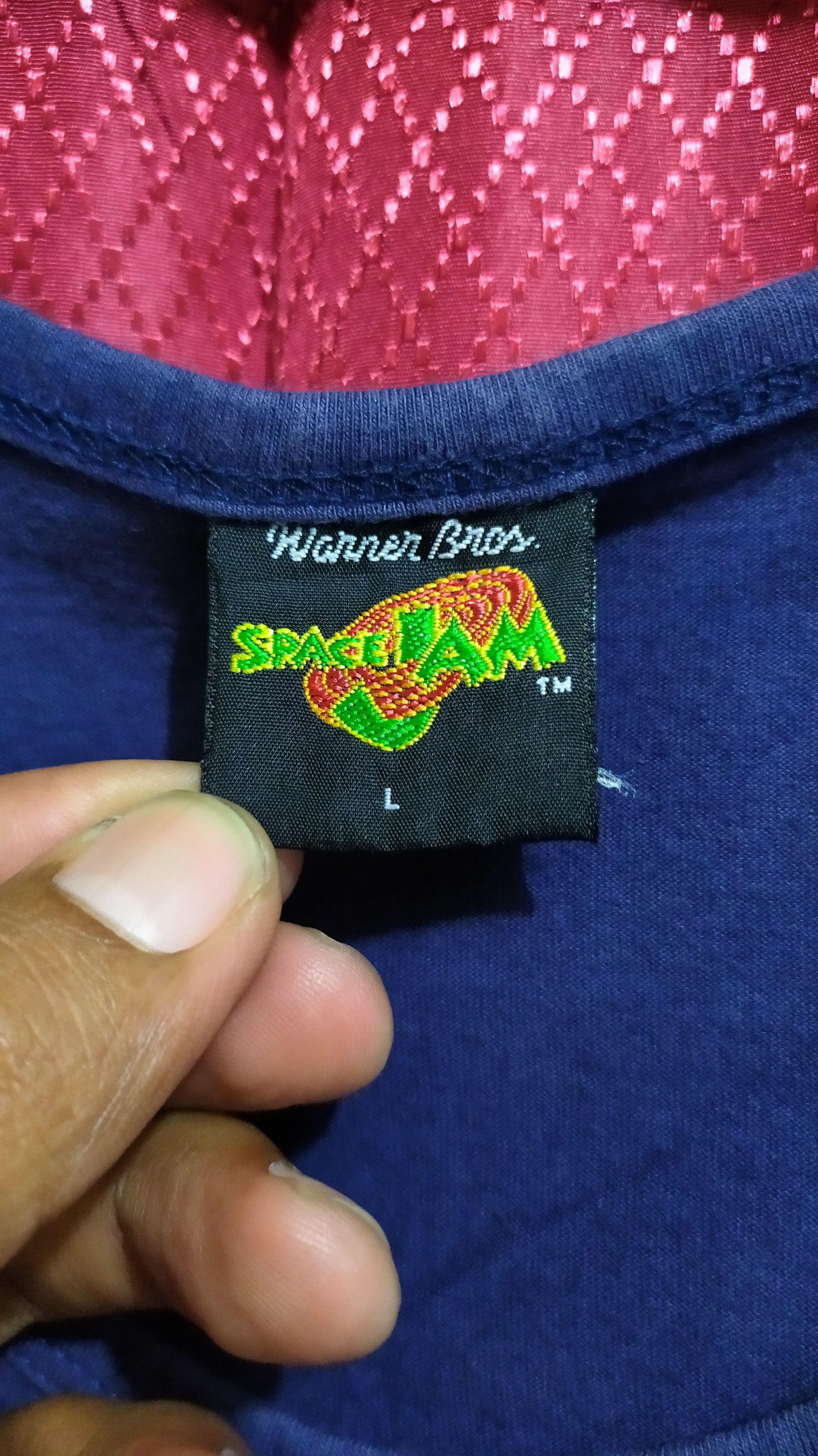 Warner Bros Vintage 90s Space Jam Size US L / EU 52-54 / 3 - 3 Thumbnail
