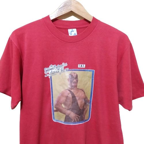 Vintage × WWE × WWF Vintage RARE 90/80s WWE/WWF TNT Super Estrelas Lucha Libre Size US L / EU 52-54 / 3 - 2 Thumbnail