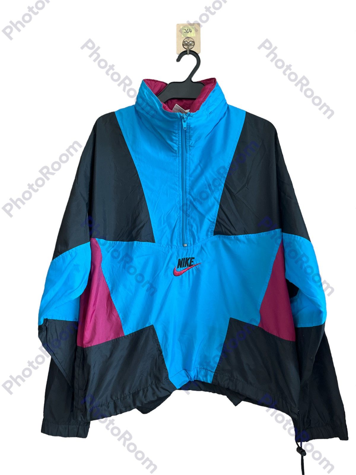 Vintage Vintage 90s Multicolour Hip Hop Windbreaker Nike jc4 Size US S / EU 44-46 / 1 - 1 Thumbnail