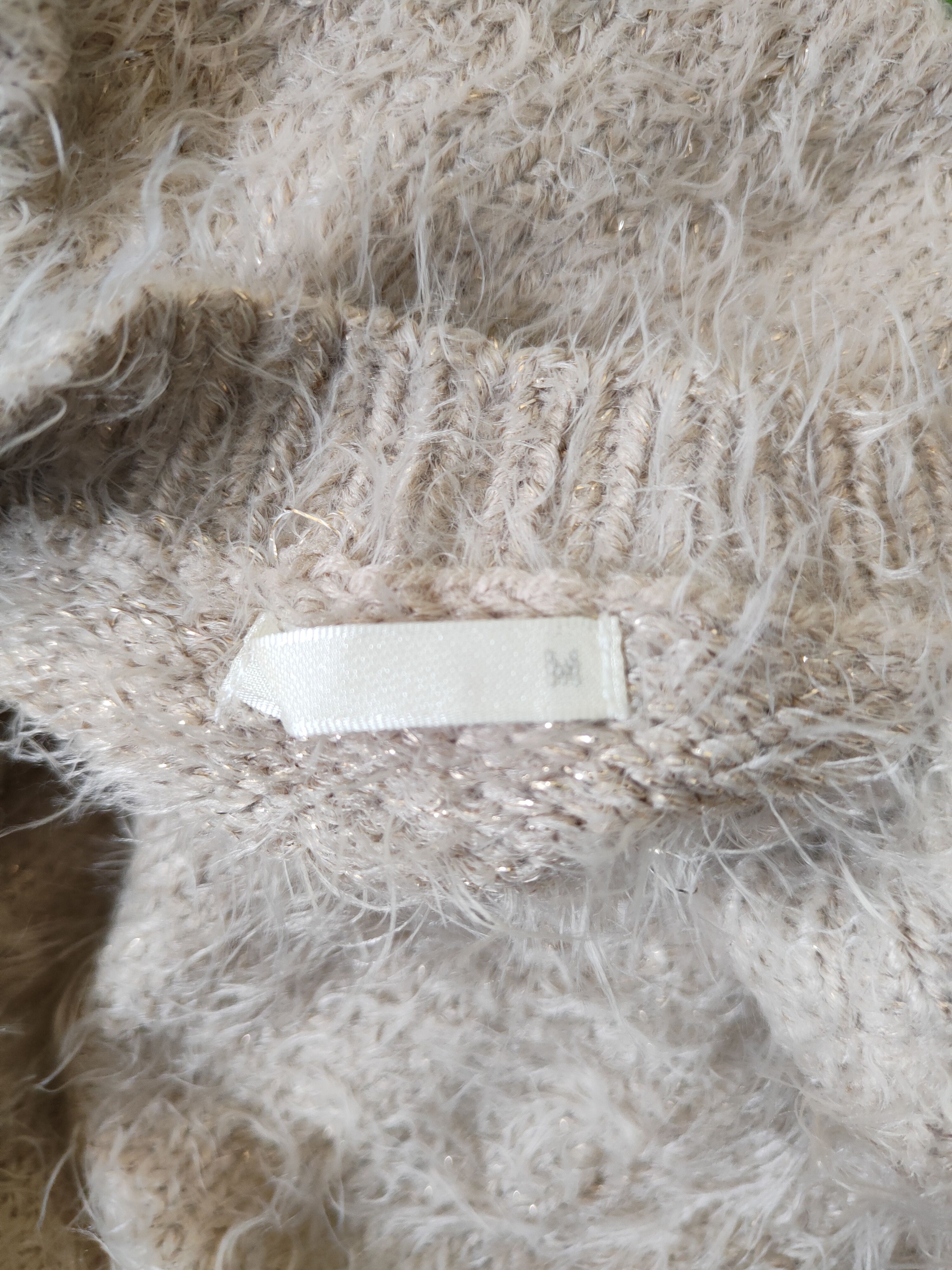 Vintage GU Peach Shag Shaggy Fur Mohair Knitwear #S248 Size US M / EU 48-50 / 2 - 8 Thumbnail