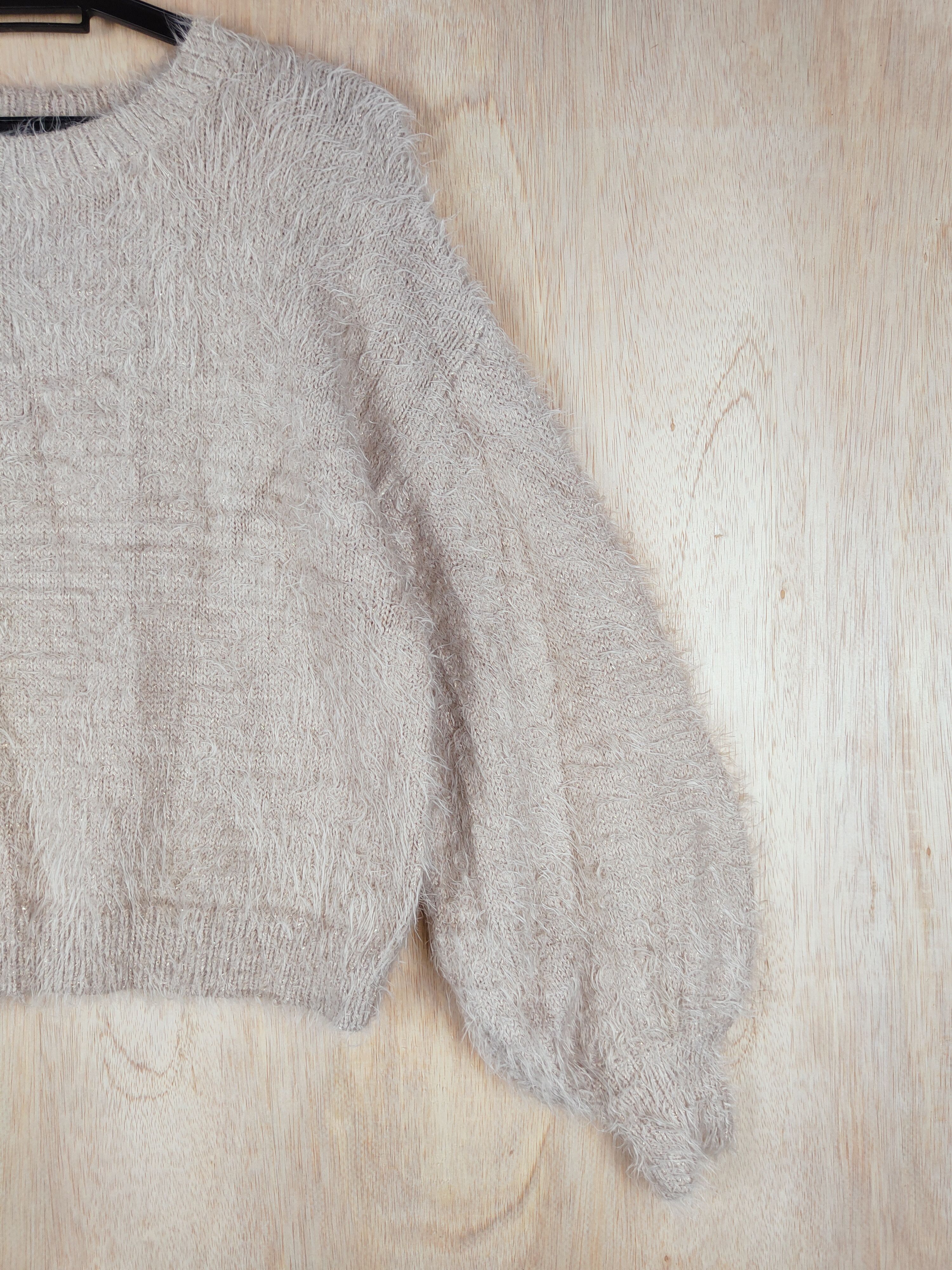 Vintage GU Peach Shag Shaggy Fur Mohair Knitwear #S248 Size US M / EU 48-50 / 2 - 4 Thumbnail