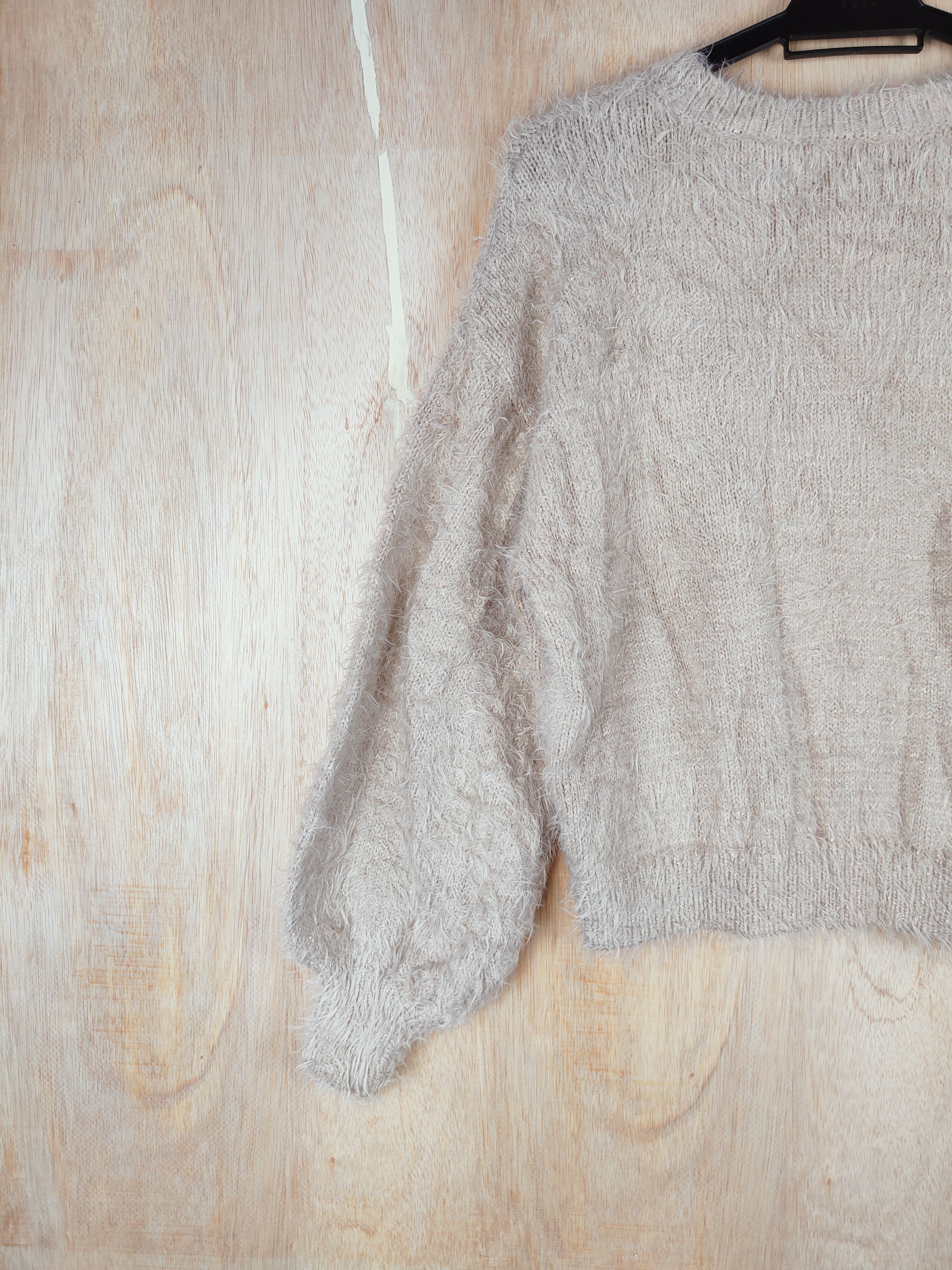 Vintage GU Peach Shag Shaggy Fur Mohair Knitwear #S248 Size US M / EU 48-50 / 2 - 6 Thumbnail