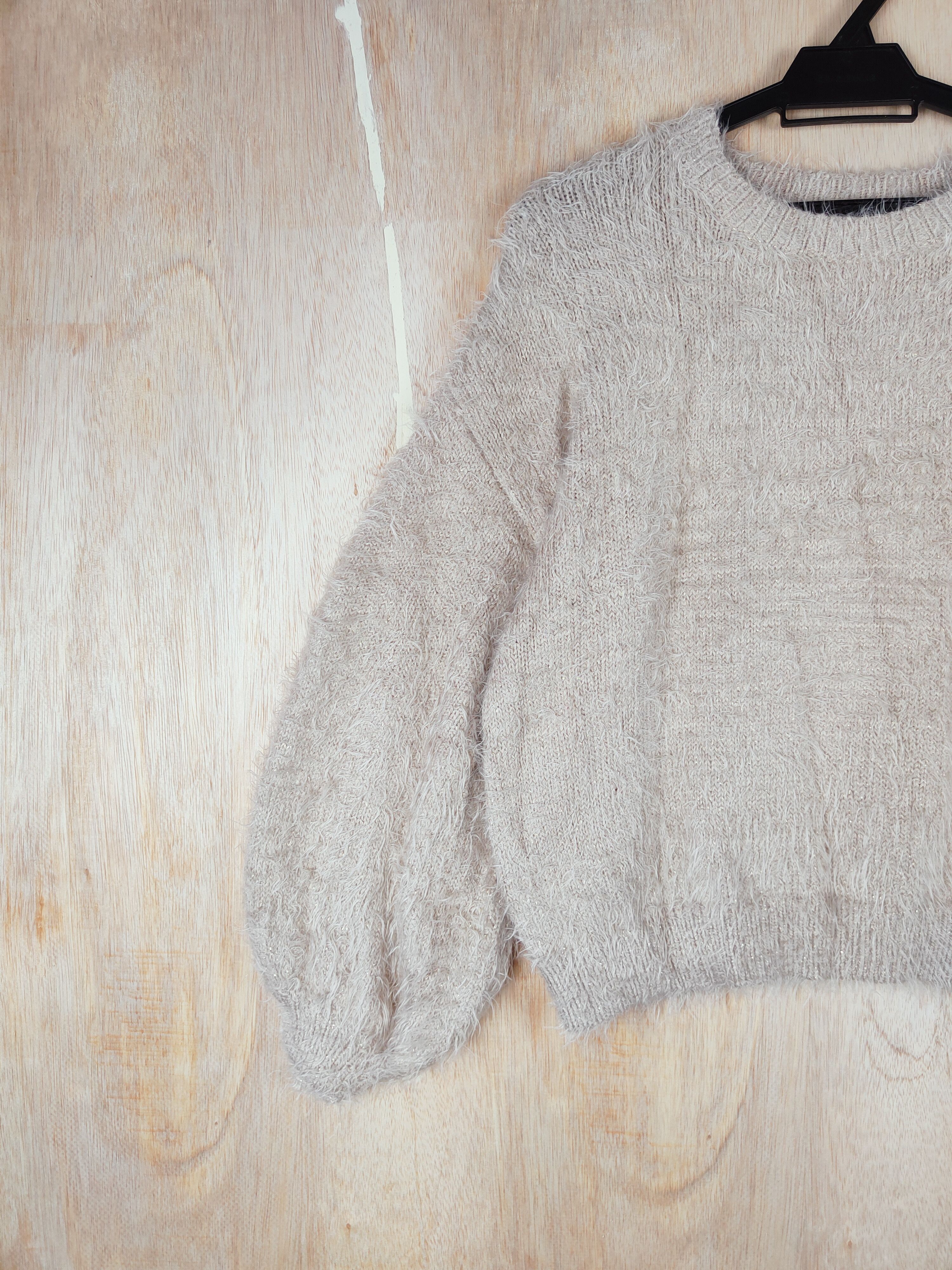 Vintage GU Peach Shag Shaggy Fur Mohair Knitwear #S248 Size US M / EU 48-50 / 2 - 3 Thumbnail