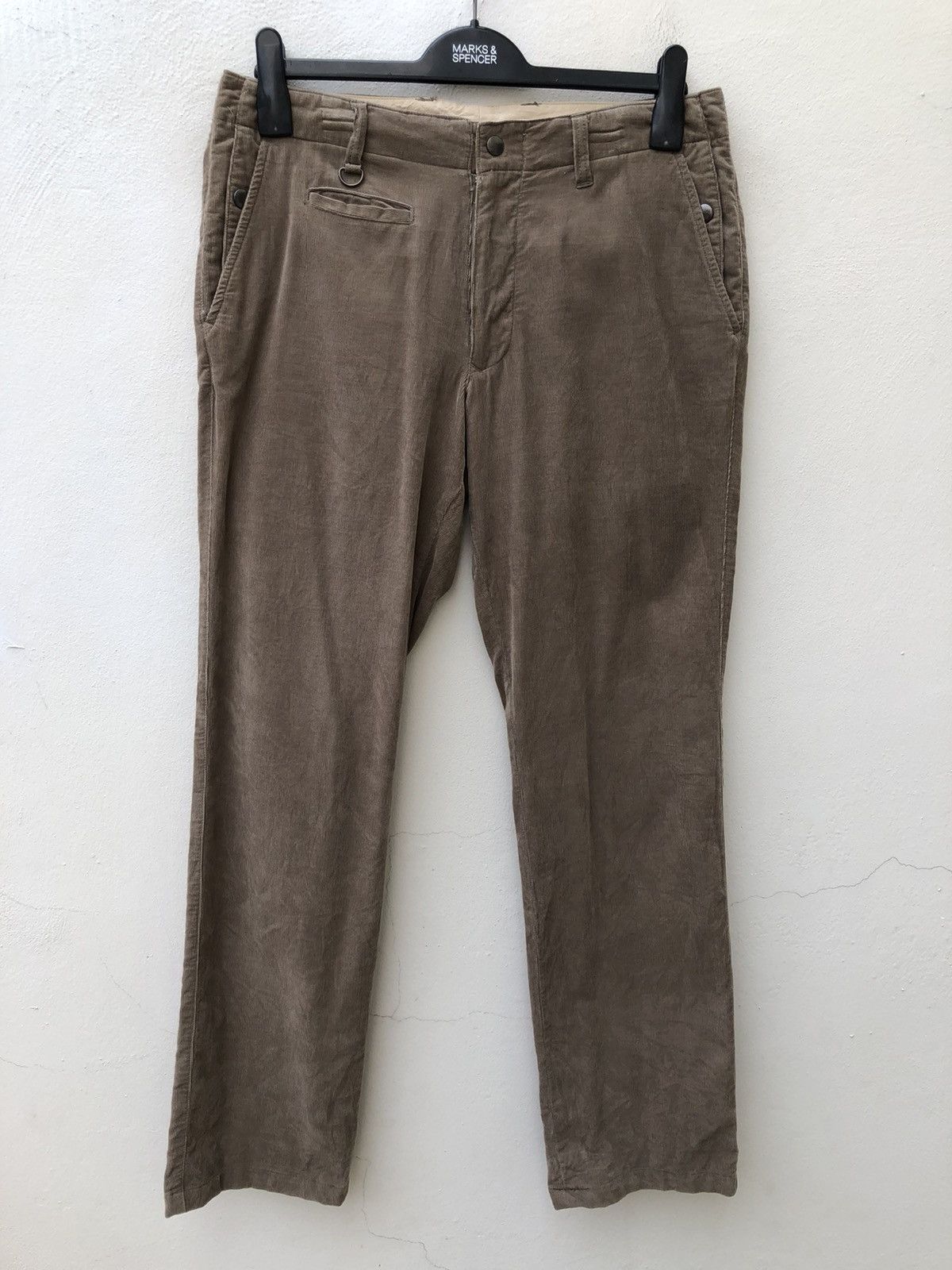 Vintage Yuichi Shimoma Bibury Court Japan Corduroy Trouser Pant Size US 31 - 1 Thumbnail