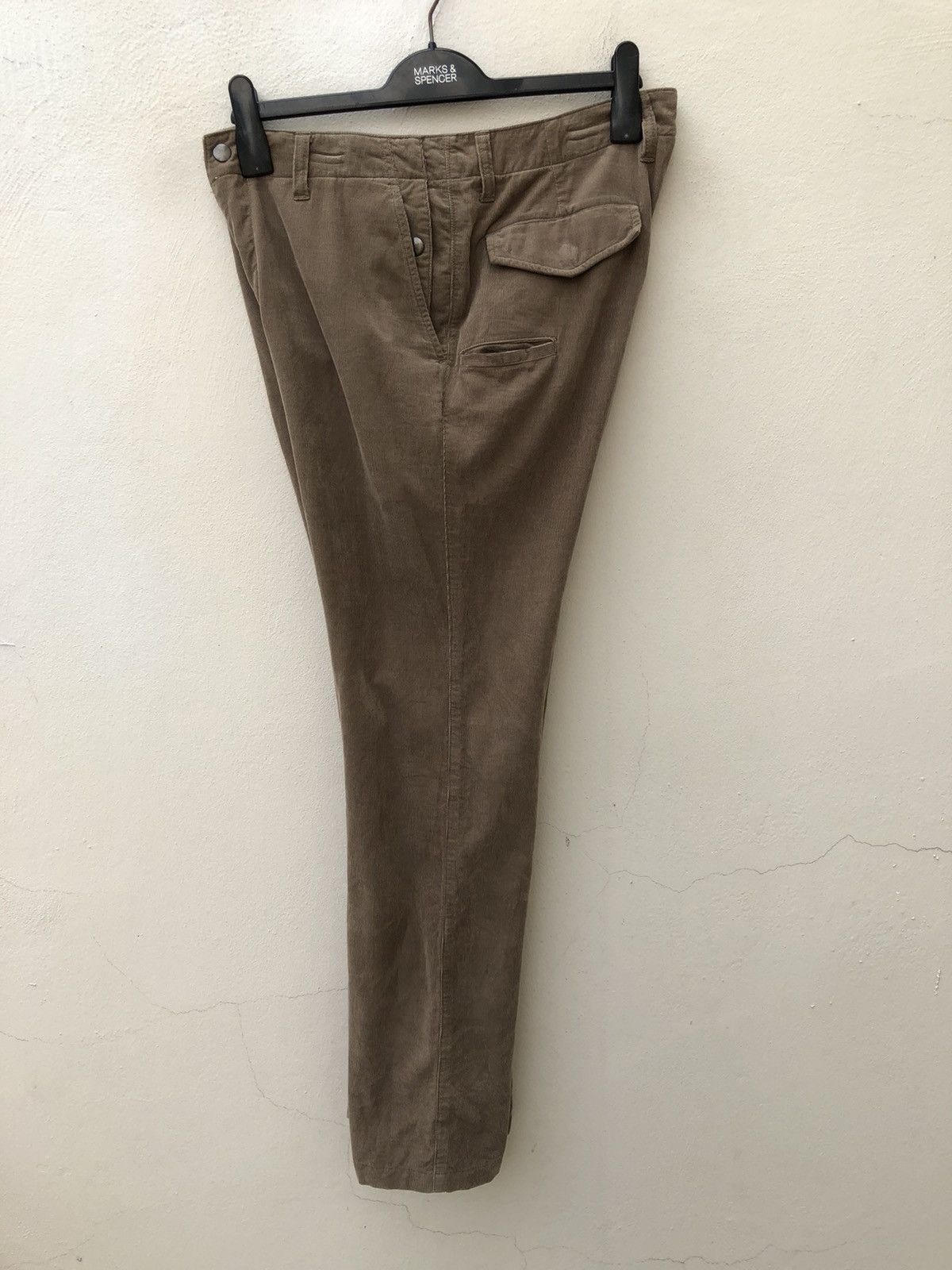 Vintage Yuichi Shimoma Bibury Court Japan Corduroy Trouser Pant Size US 31 - 12 Thumbnail