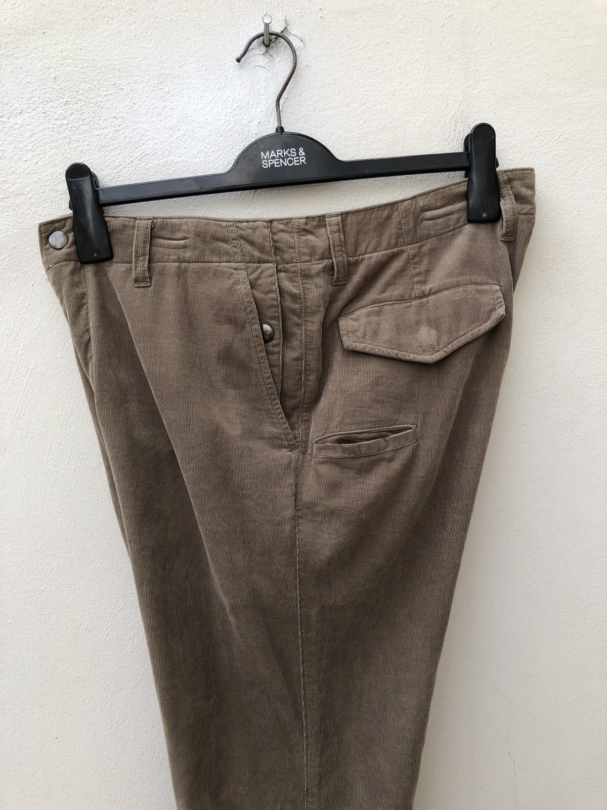 Vintage Yuichi Shimoma Bibury Court Japan Corduroy Trouser Pant Size US 31 - 13 Thumbnail