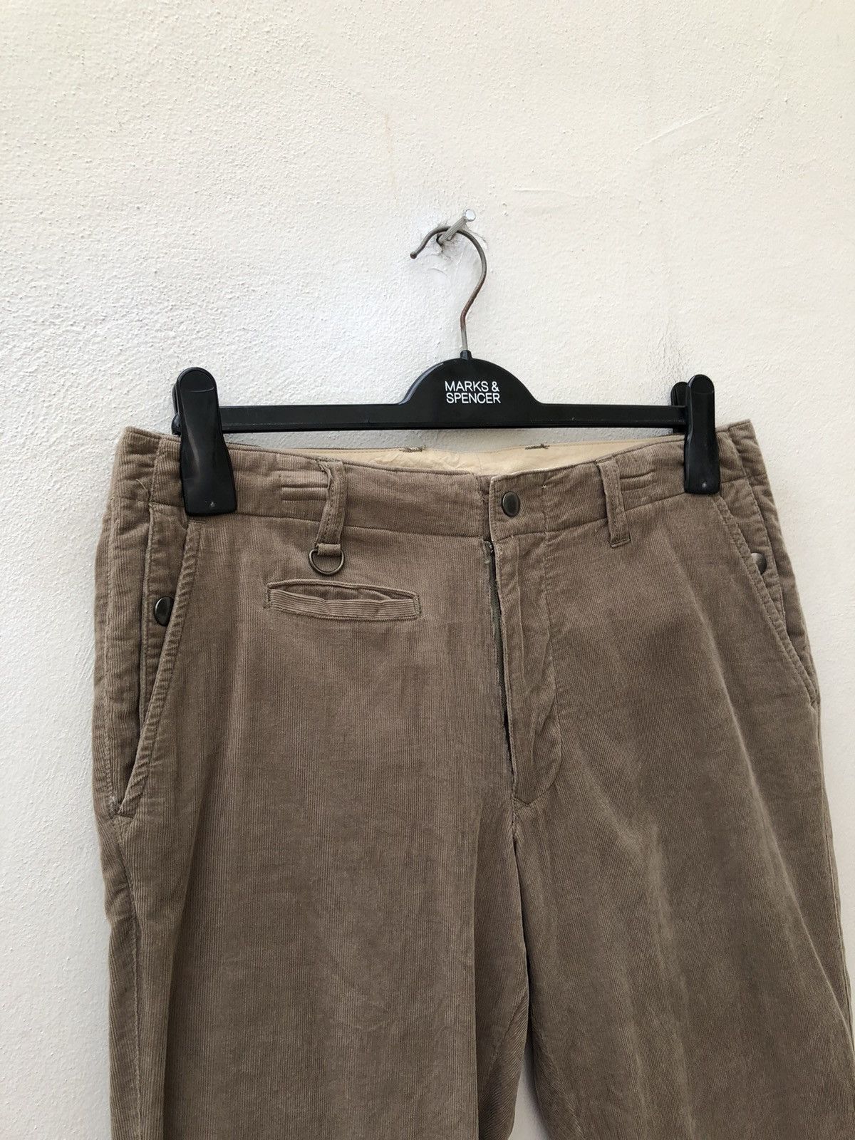 Vintage Yuichi Shimoma Bibury Court Japan Corduroy Trouser Pant Size US 31 - 3 Thumbnail