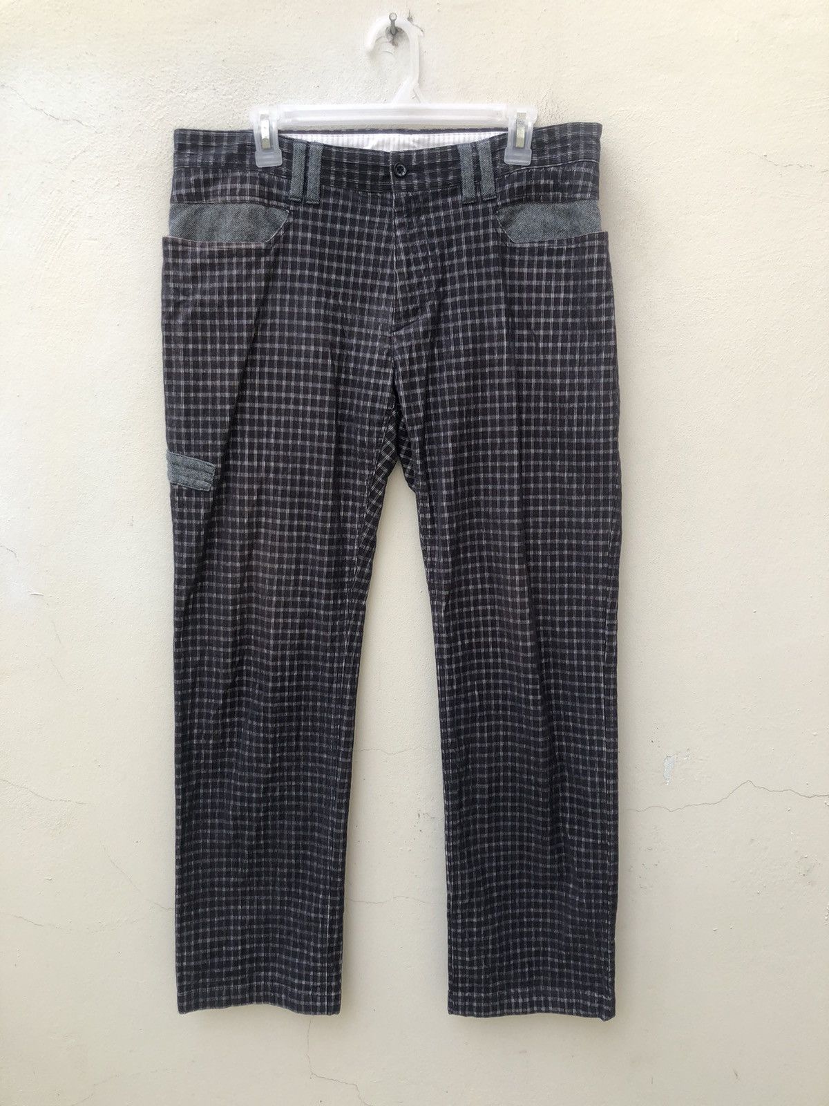 Vintage ZOY Japan Checkered Corduroy Pant Size US 32 / EU 48 - 6 Thumbnail