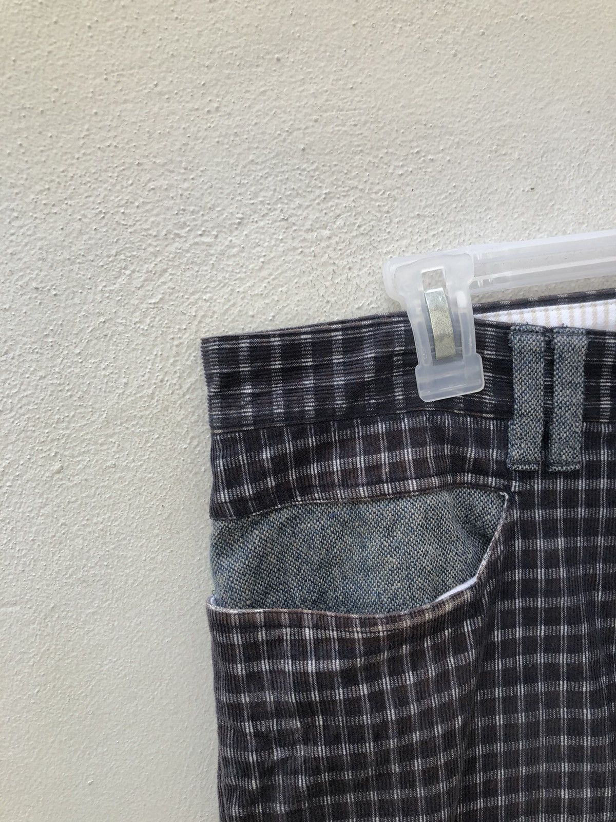 Vintage ZOY Japan Checkered Corduroy Pant Size US 32 / EU 48 - 7 Thumbnail