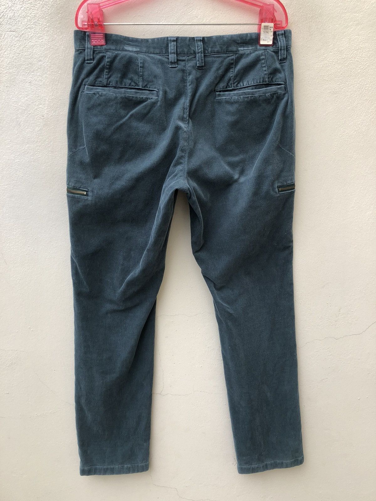 Lanvin Lanvin en Bleu Faded Corduroy Cargo Trouser Pant Size US 32 / EU 48 - 8 Thumbnail