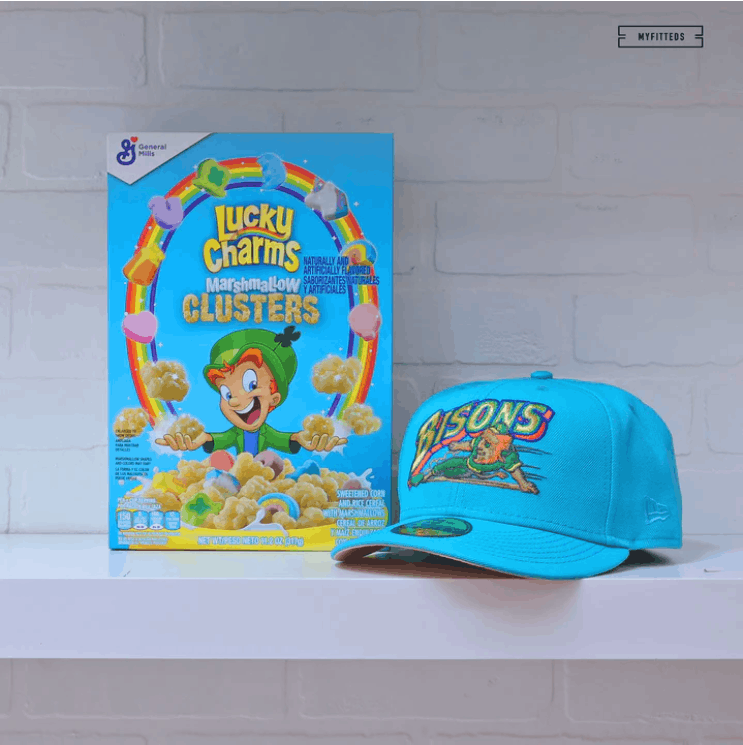 MLB × New Era 7 1/4 Myfitteds Lucky Charms Buffalo Bisons Blue Clusters Size ONE SIZE - 7 Thumbnail