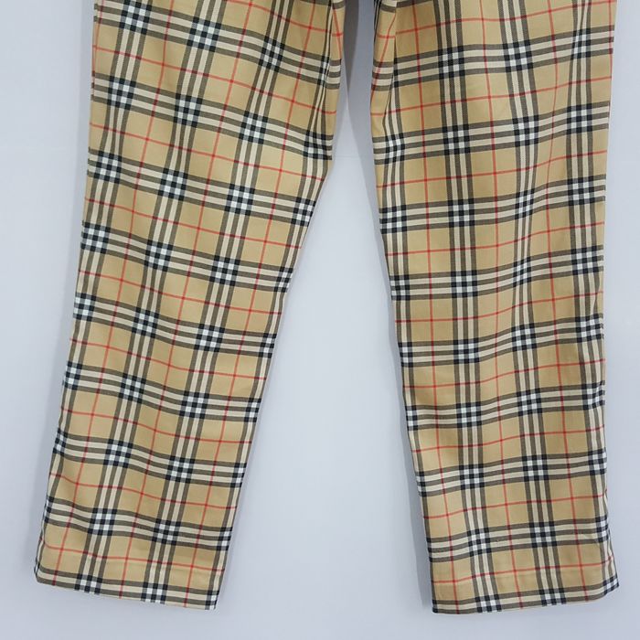 Burberry nova discount check trousers mens