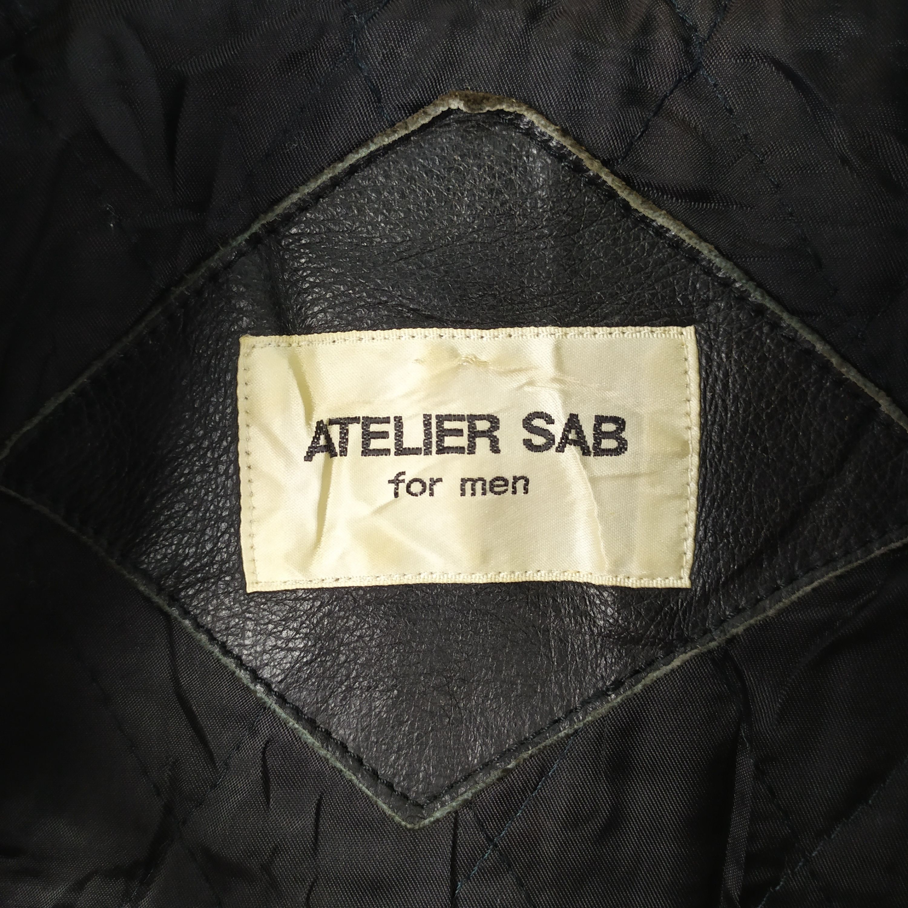 Japanese Brand ATELIER SAB WOOL VARSITY JACKET LEATHER SLEEVE Size US M / EU 48-50 / 2 - 14 Thumbnail