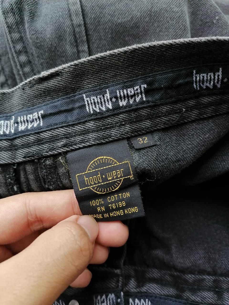 Other Hood Wear Big Pockets Black Denim Jeans Size US 32 / EU 48 - 4 Thumbnail