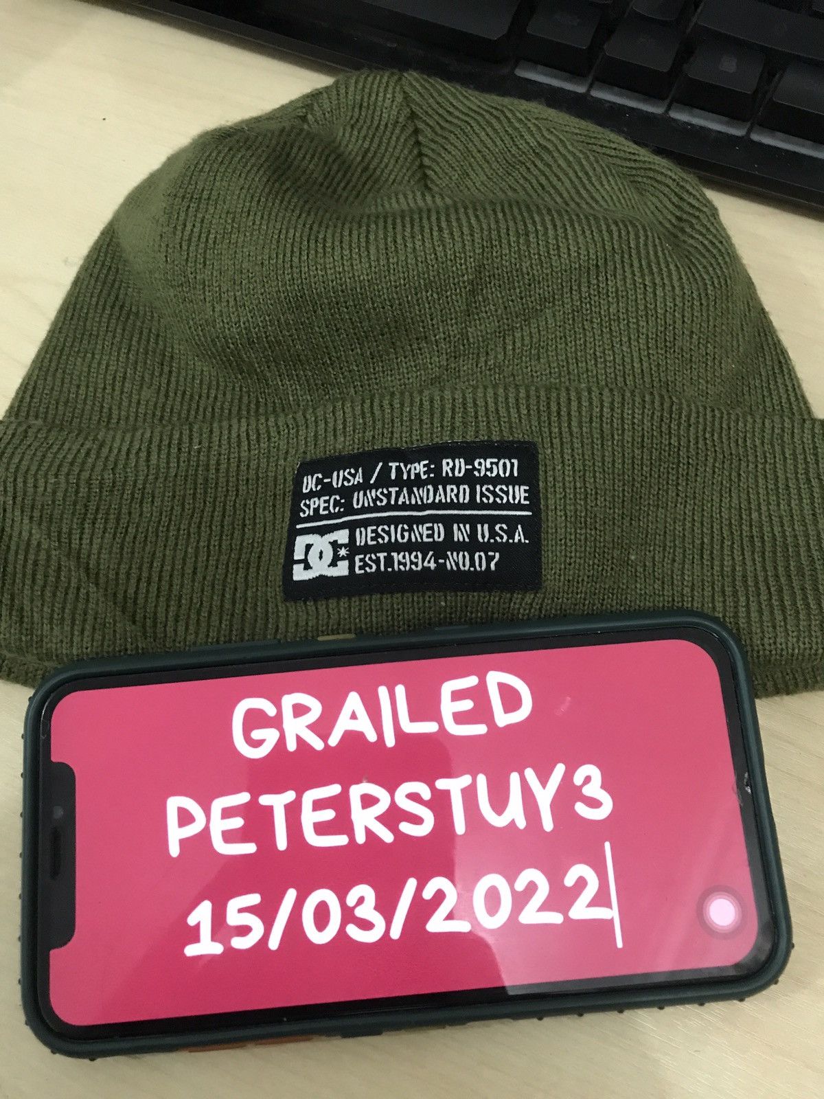 DC DC beanie military design Size ONE SIZE - 4 Thumbnail