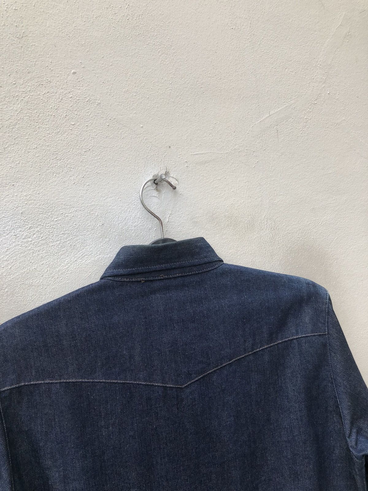 Japanese Brand Vintage 90s HOUSTON Japan Denim Western Shirt Size US M / EU 48-50 / 2 - 13 Thumbnail