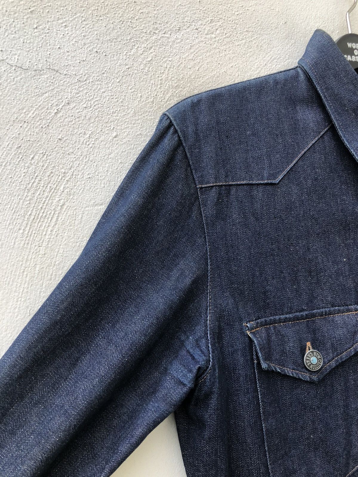 Japanese Brand Vintage 90s HOUSTON Japan Denim Western Shirt Size US M / EU 48-50 / 2 - 11 Thumbnail