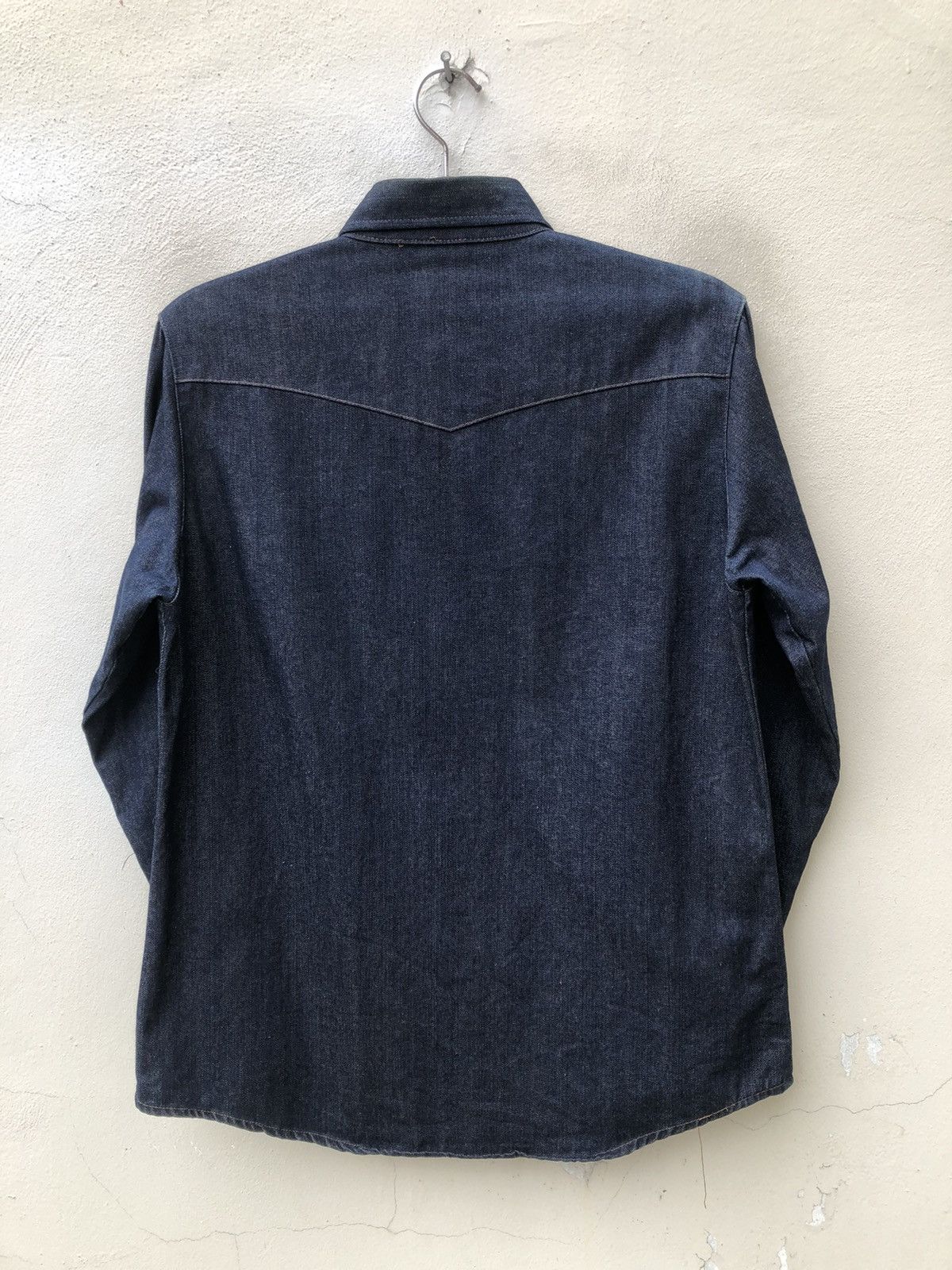 Japanese Brand Vintage 90s HOUSTON Japan Denim Western Shirt Size US M / EU 48-50 / 2 - 12 Thumbnail