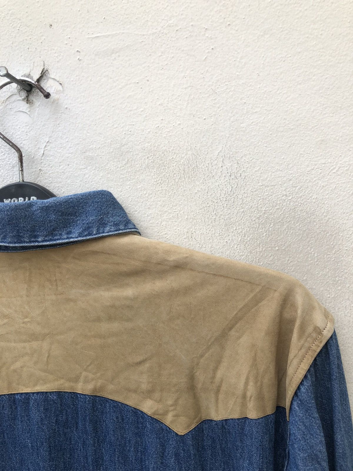 Polo Ralph Lauren Vintage 90s Polo Ralph Lauren Hybrid Denim Western Shirt Size US XL / EU 56 / 4 - 17 Thumbnail