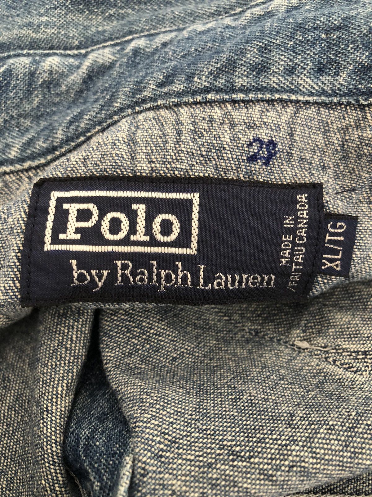 Polo Ralph Lauren Vintage 90s Polo Ralph Lauren Hybrid Denim Western Shirt Size US XL / EU 56 / 4 - 21 Thumbnail