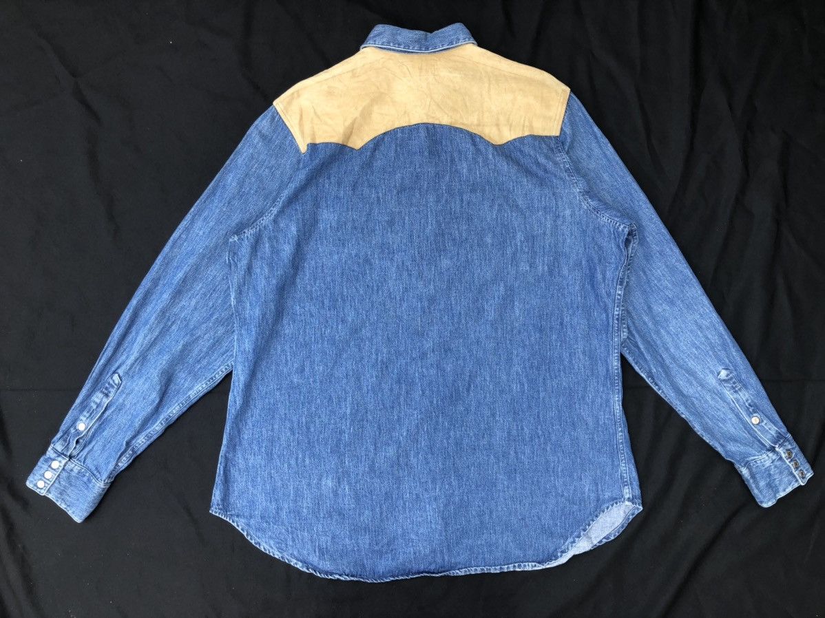 Polo Ralph Lauren Vintage 90s Polo Ralph Lauren Hybrid Denim Western Shirt Size US XL / EU 56 / 4 - 7 Thumbnail